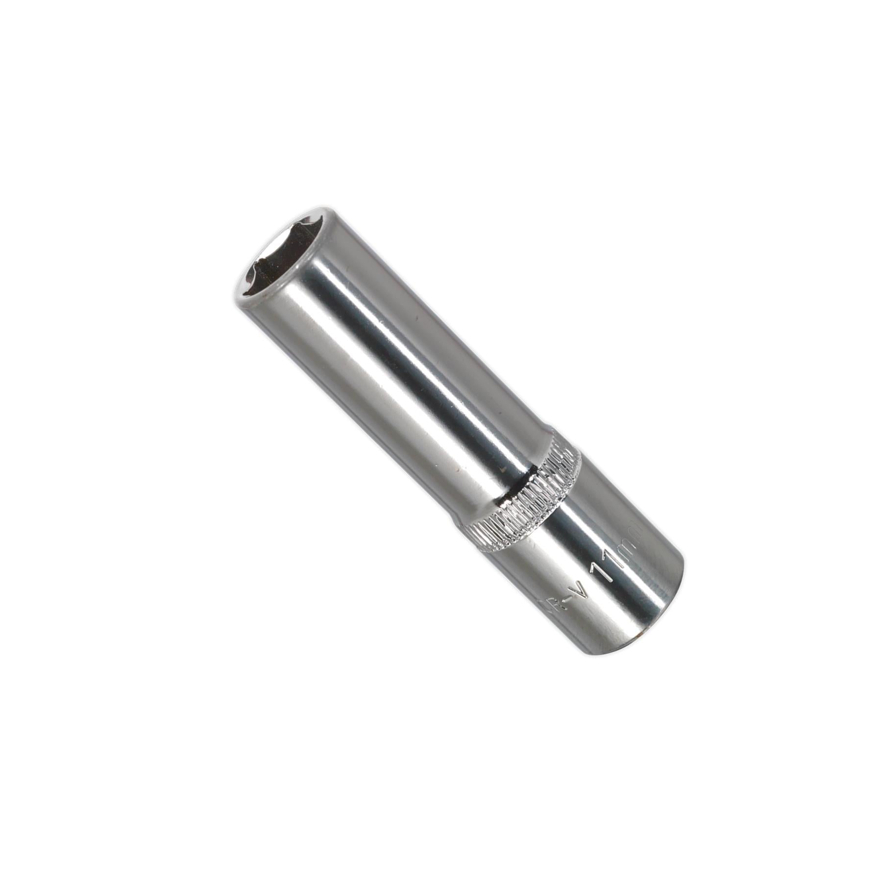 Sealey WallDrive Socket 11mm Deep 3/8"Sq Drive Fully Polished