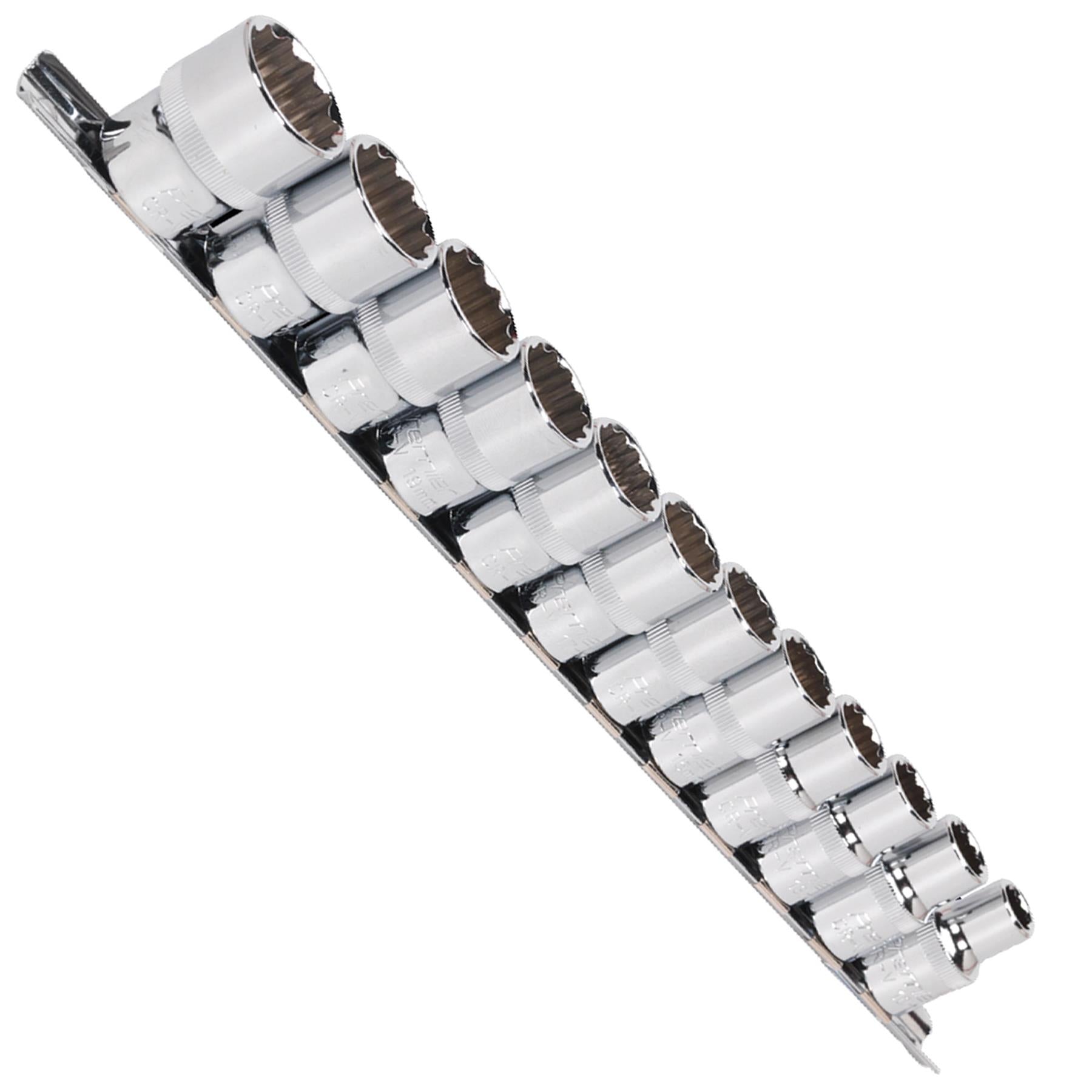 Sealey Socket Set 12pc 1/2"Sq Drive 12pt WallDrive Metric