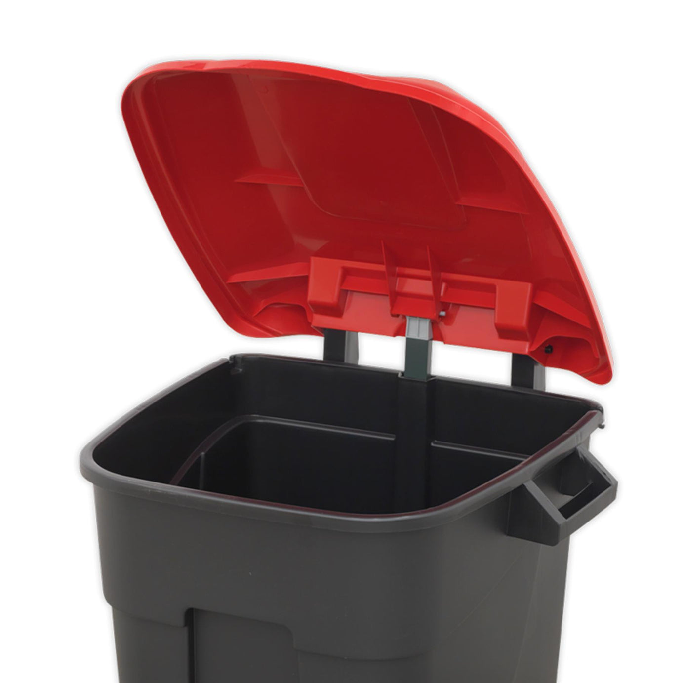 Sealey Refuse/Wheelie Bin with Foot Pedal 100L - Red