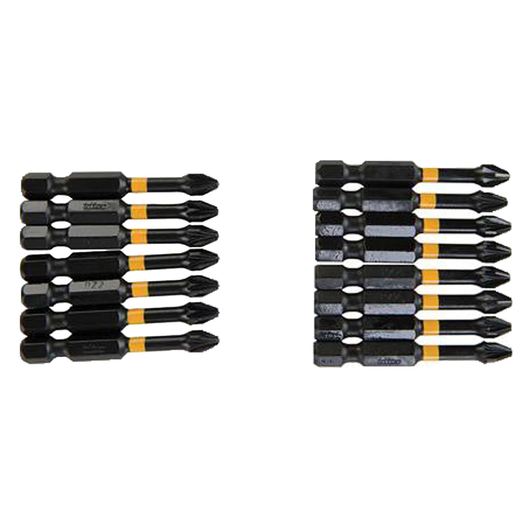 Pozi Screwdriver Impact Bit PZ2 High Torque Premium S2 Steel Drills 50mm 15pcs