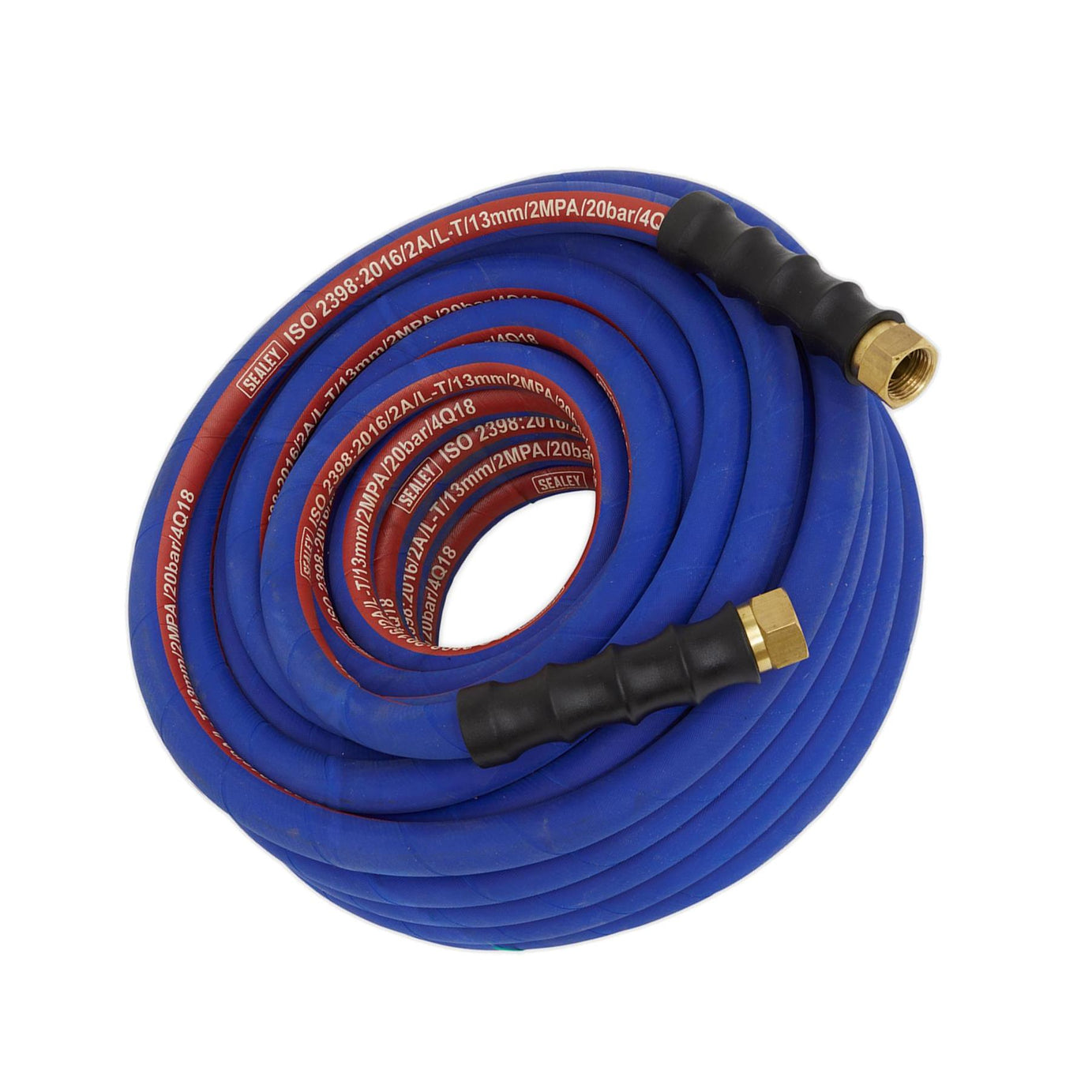 Sealey Extra Heavy Duty Rubber Air Compressor Hose 20m Metre 1/2"BSP 13mm Bore