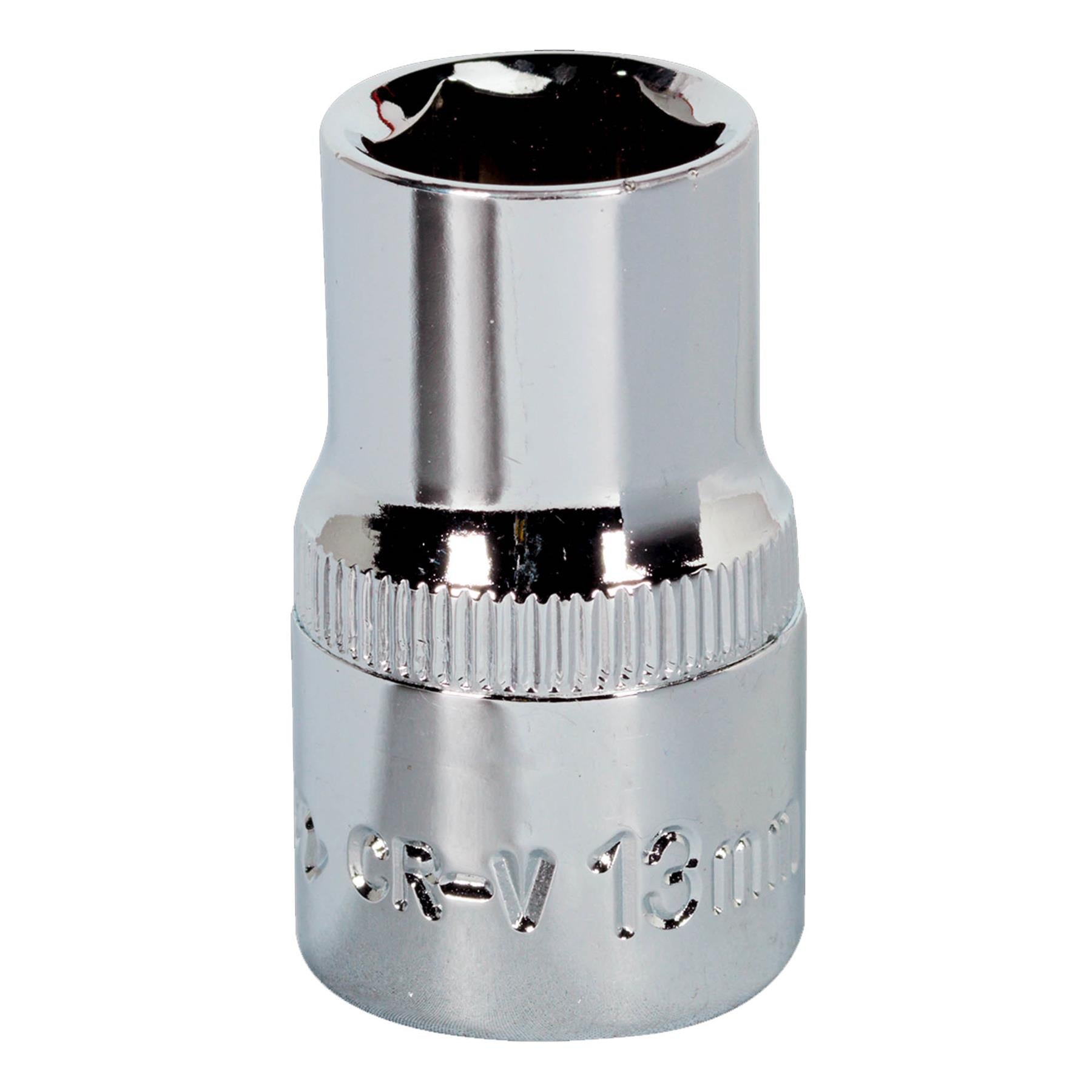 Sealey WallDrive Socket 13mm 1/2"Sq Drive Fully Polished