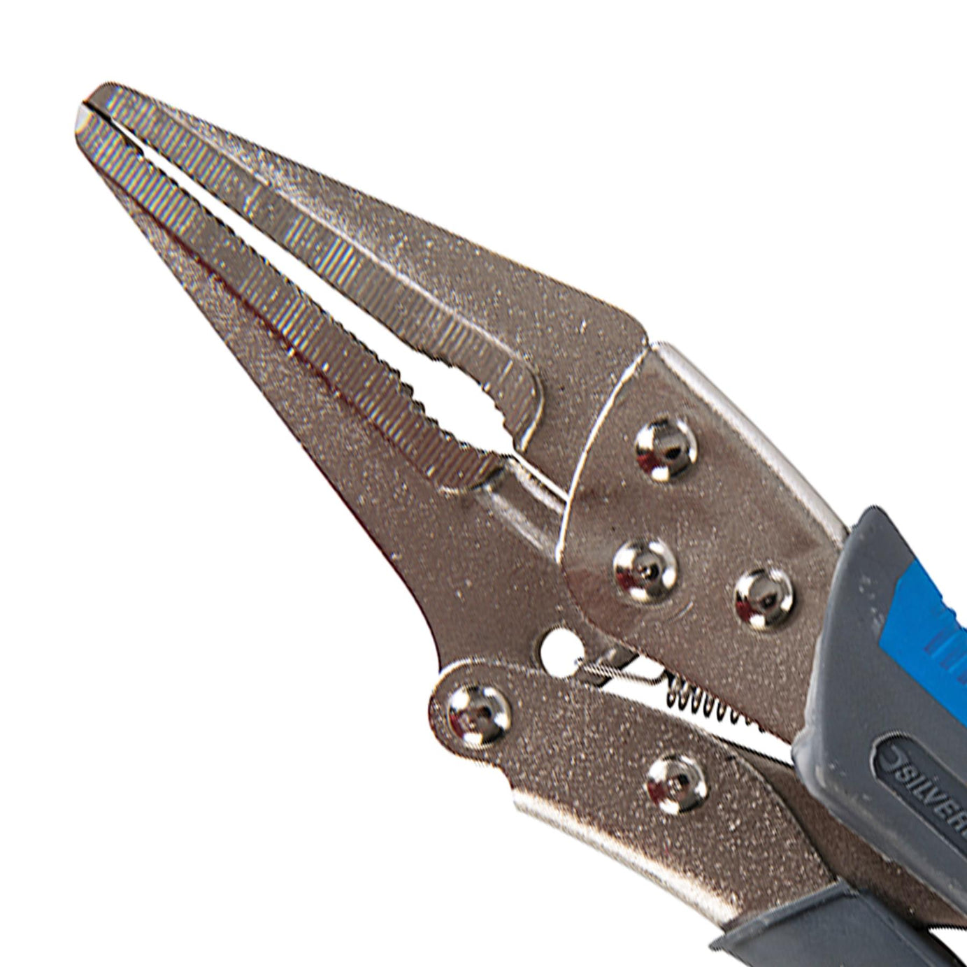 Self Locking Soft-Grip Long Nose Pliers - 165mm Chrome Vanadium Jaws Adjustable