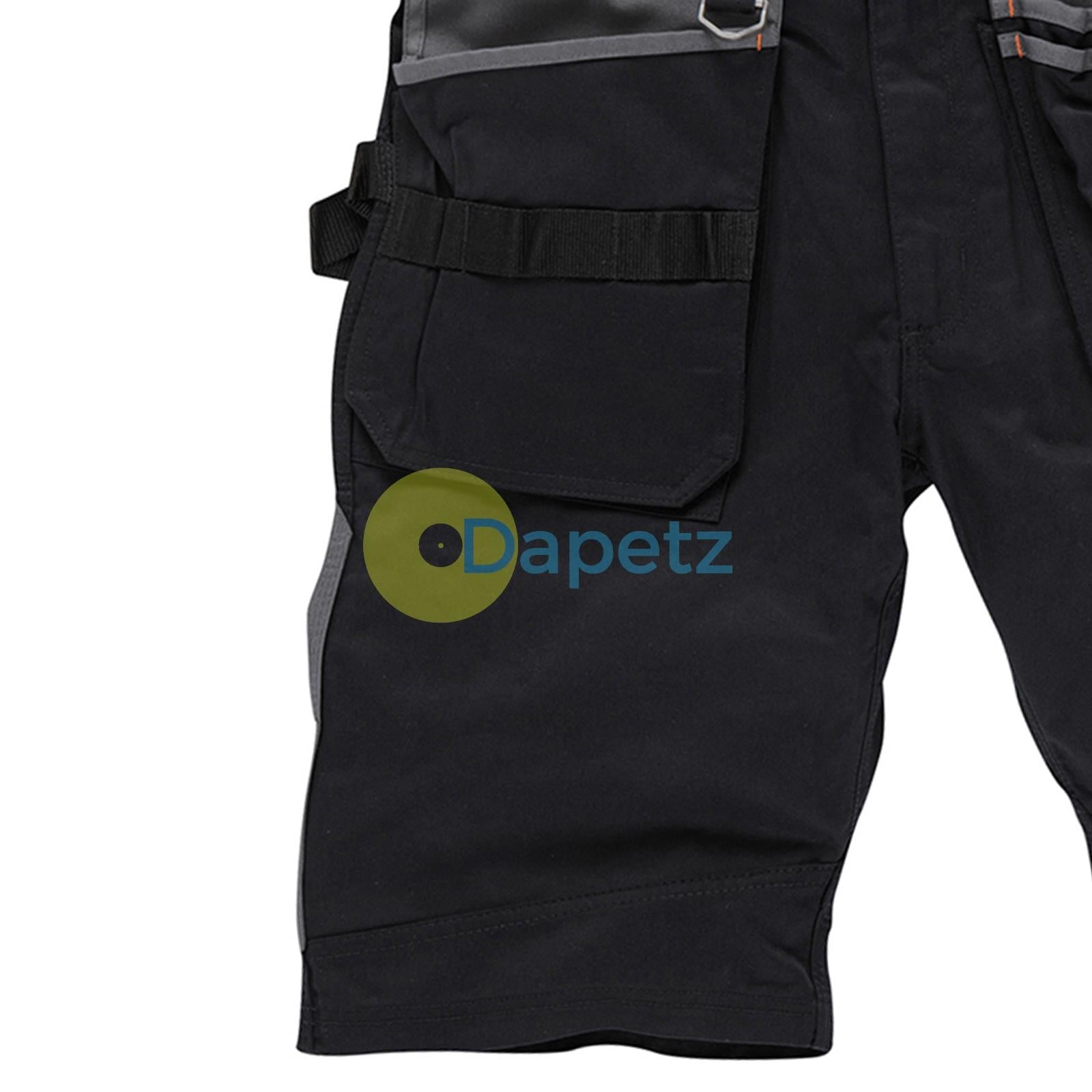 Trade Short Black Size 38" W Ykk Zipped Fly. 65% Polyester, 35% Cotton, 250gsm.