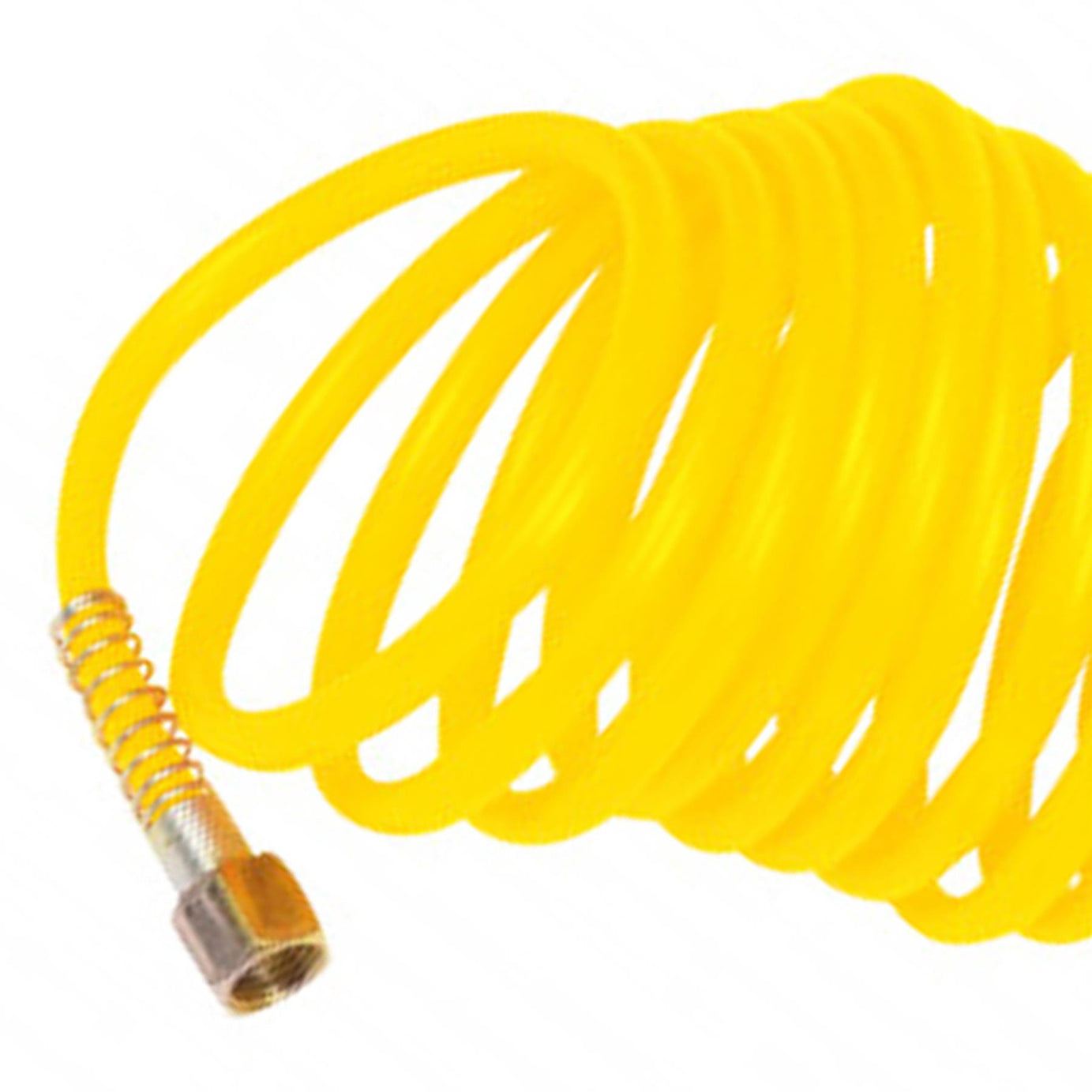 BlueSpot Air Dust Gun Nylon Coiled Air Hose Line 7.6m 25ft 1/4" BSP Female 200PSI Dust Clean