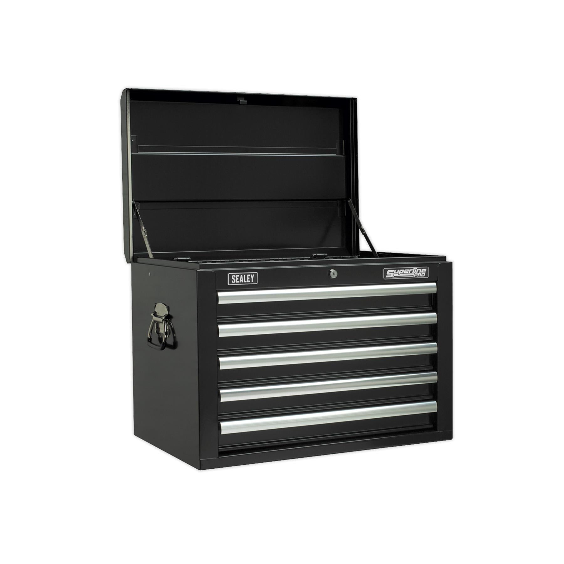 Sealey Topchest, Mid-Box & Rollcab Combination 14 Drawer - Black