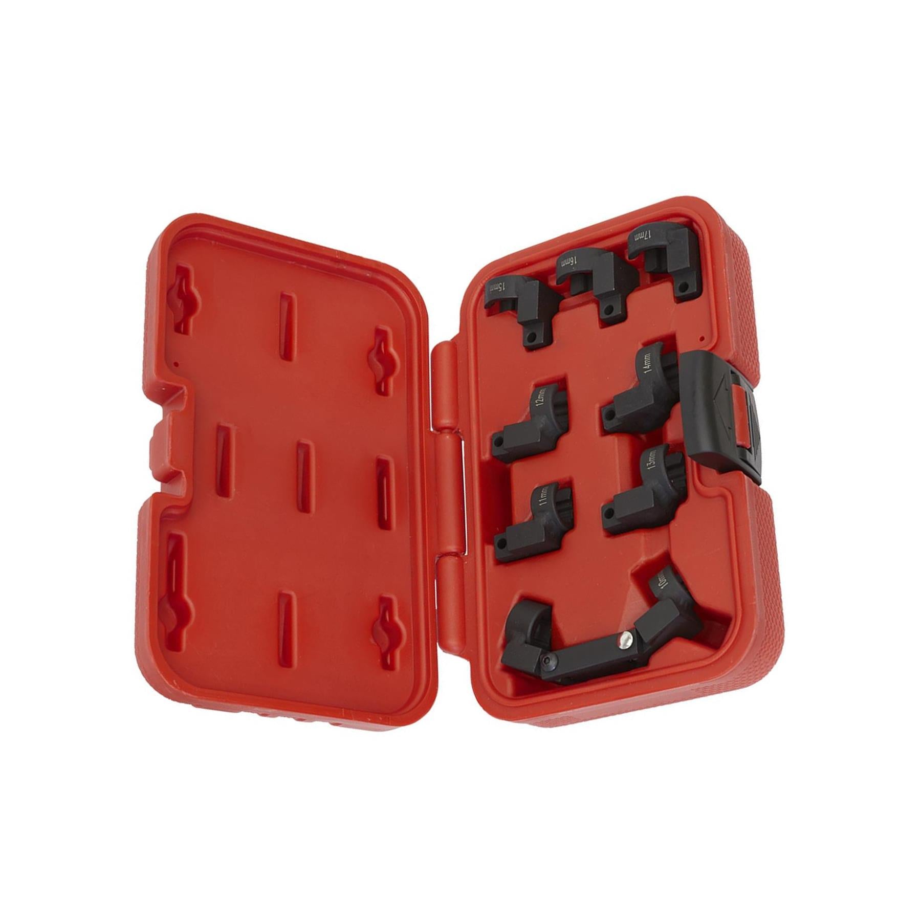 Sealey Injector Pipe Socket Set 9pc 3/8"Sq Drive Storage Case