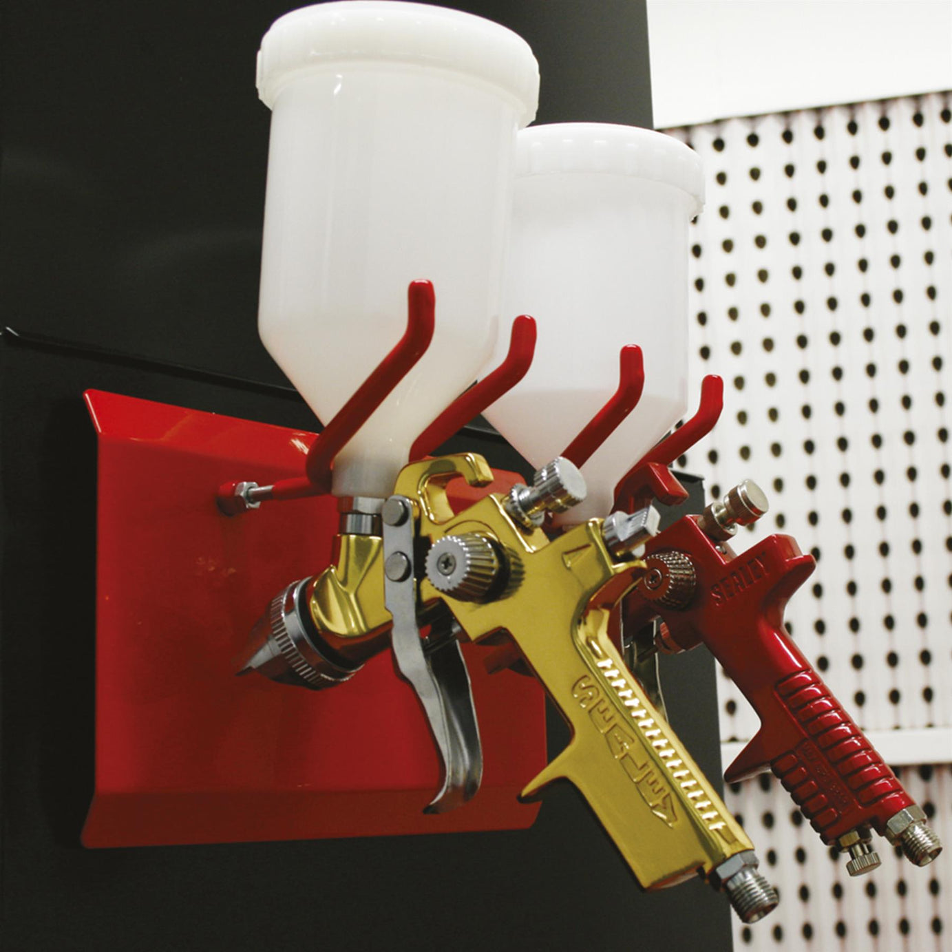 Sealey Magnetic Spray Gun Holder - 2 Gun