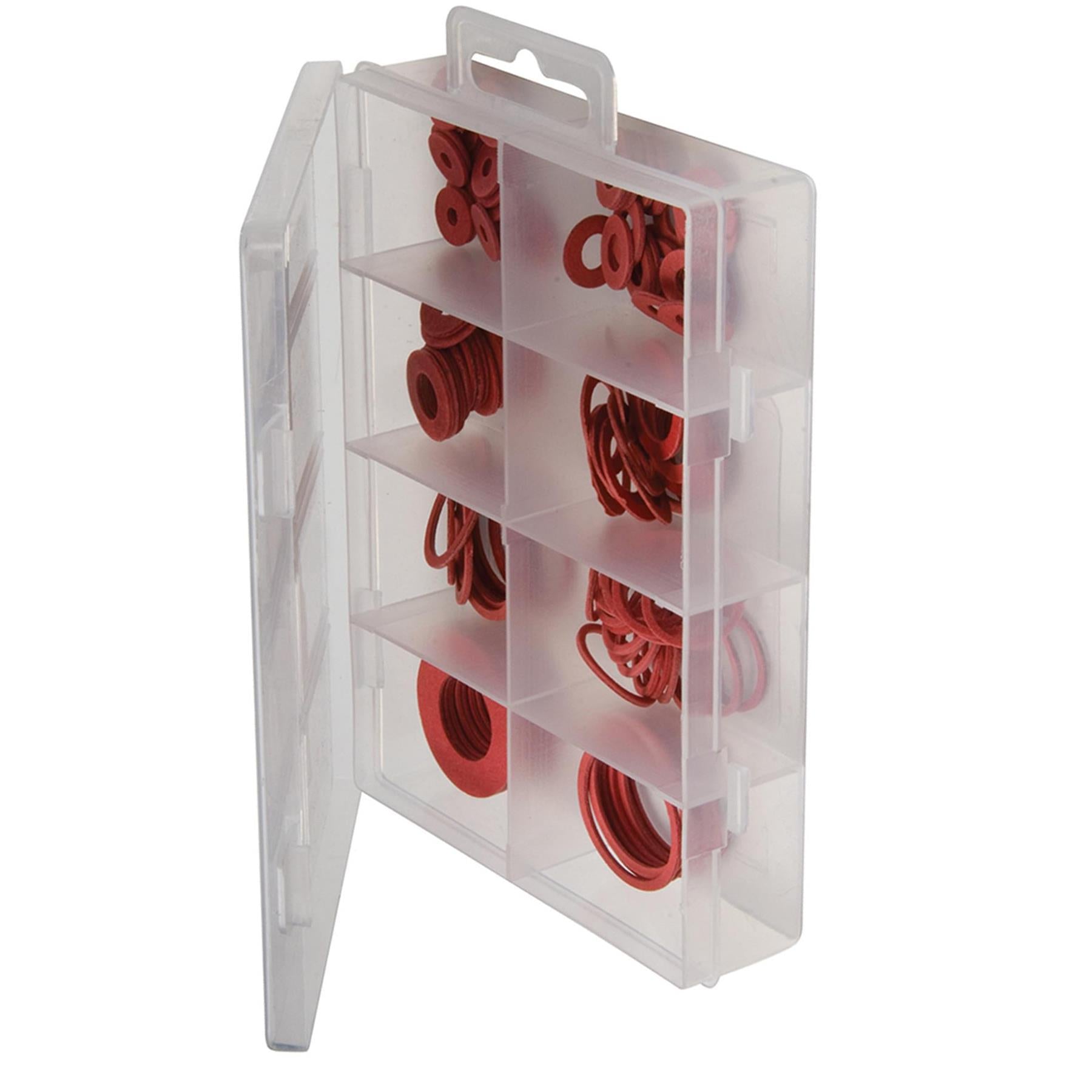 110Pce Fibre Washers Pack Diy For Plumbing Applications & As Buffers & Packers