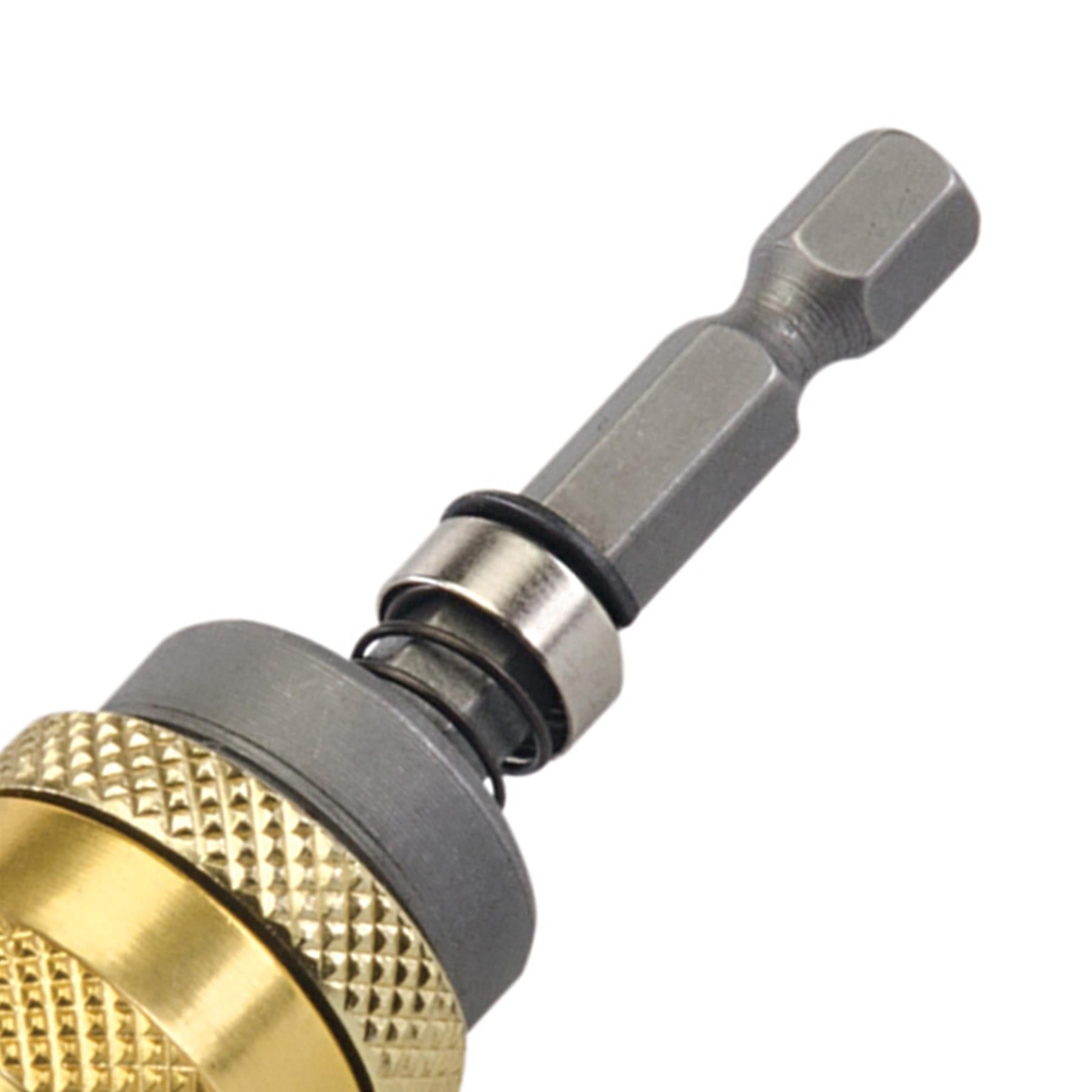 1/4" Hex Shank Depth Sensitive Drywall Bit Holder Drill Bit Knurled Adjustment