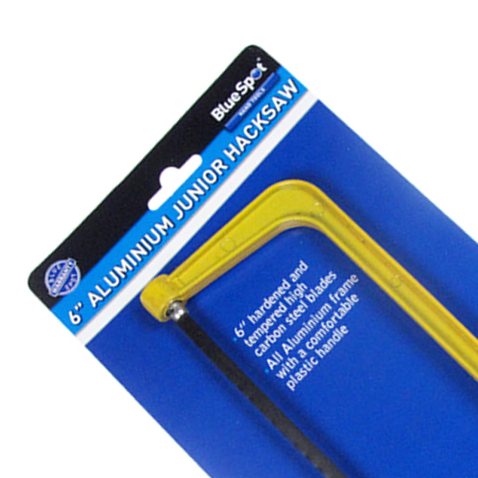 BlueSpot Junior Hacksaw with Saw Blade 6" (150mm) Heavy Duty Aluminium Hack Saw