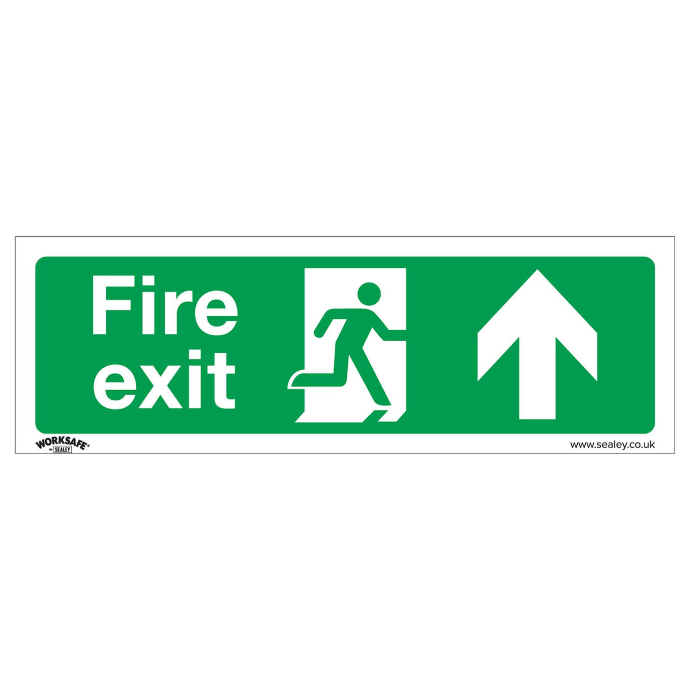 Safe Conditions Safety Sign - Fire Exit (Up) - Self-Adhesive Vinyl