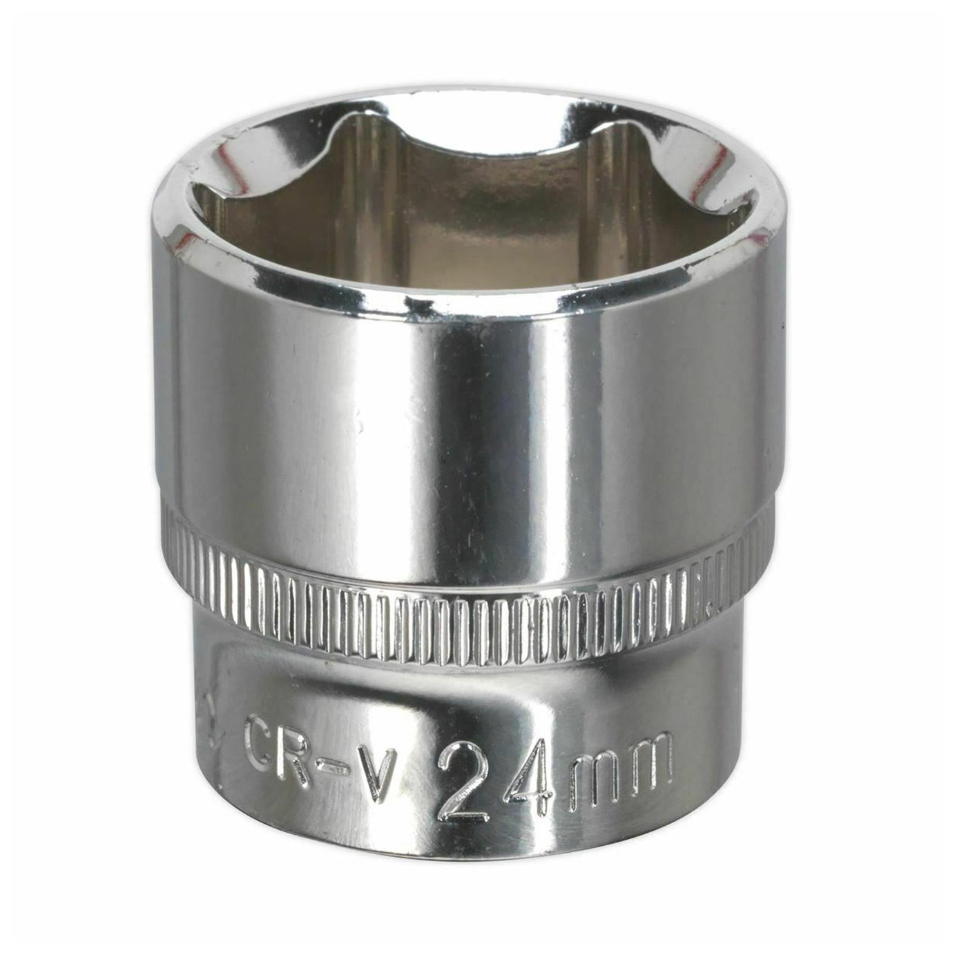 Sealey WallDrive Socket 24mm 3/8"Sq Drive Fully Polished