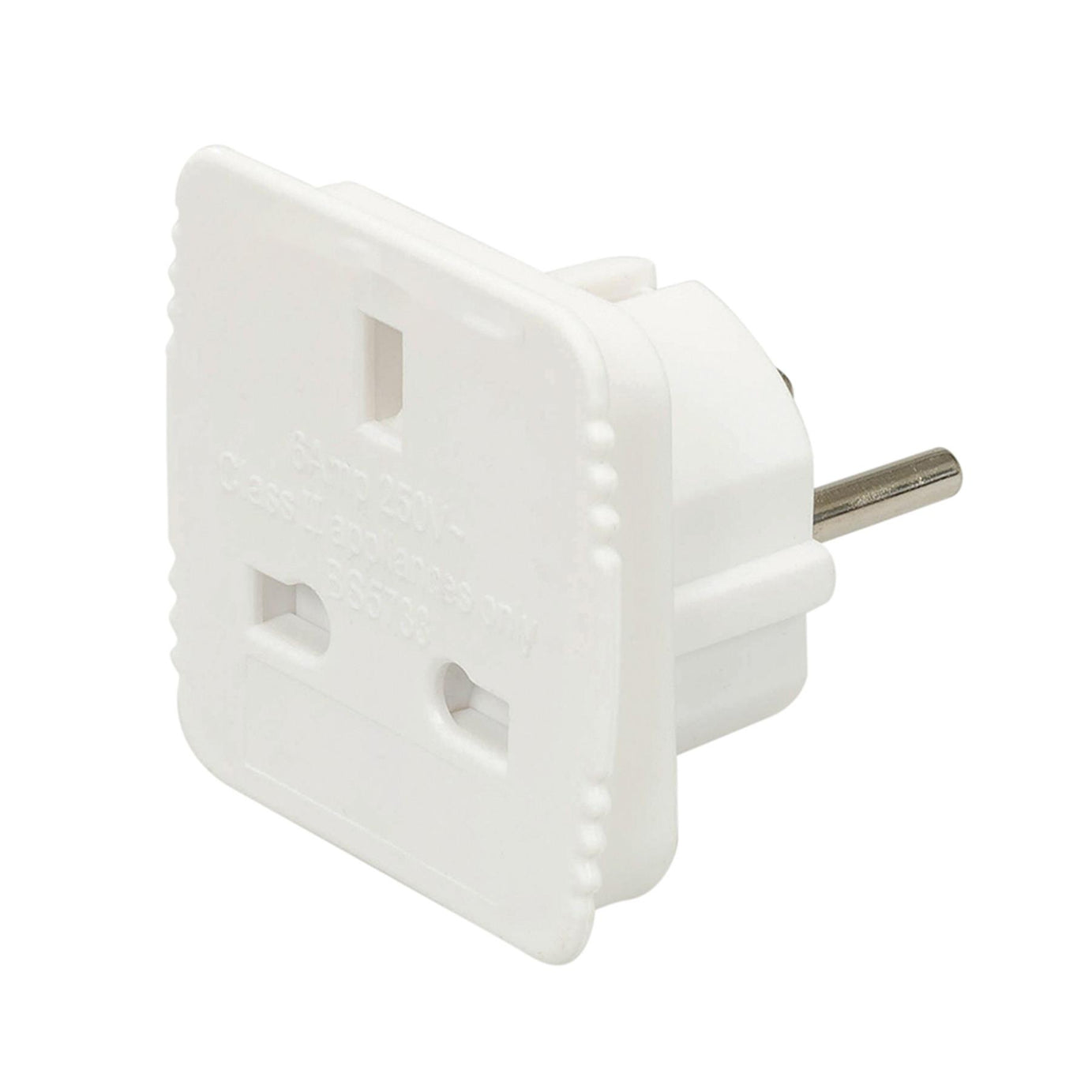 Uk To Eu Travel Adaptor For Most EU Sockets 13A - 230V German Or French Sockets