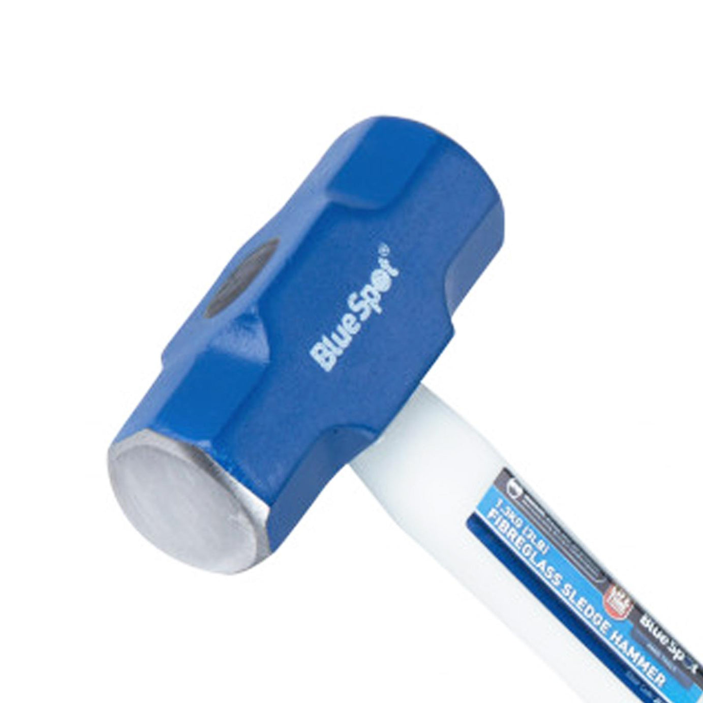 BlueSpot 3lb (1.3kg) Heavy Duty Sledge Hammer SteelHead FibreGlass Shaft Rubber Grip