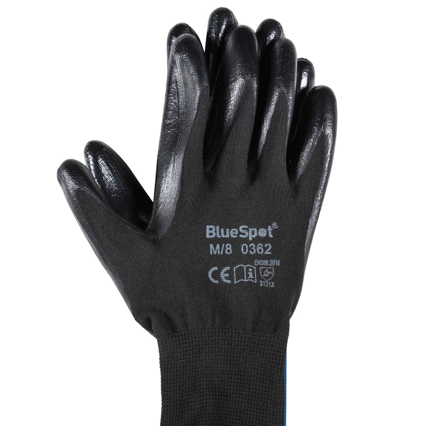 BlueSpot Nitrilon Duo-Lite Fully Double Coated Nitrile Waterproof Grip Gloves