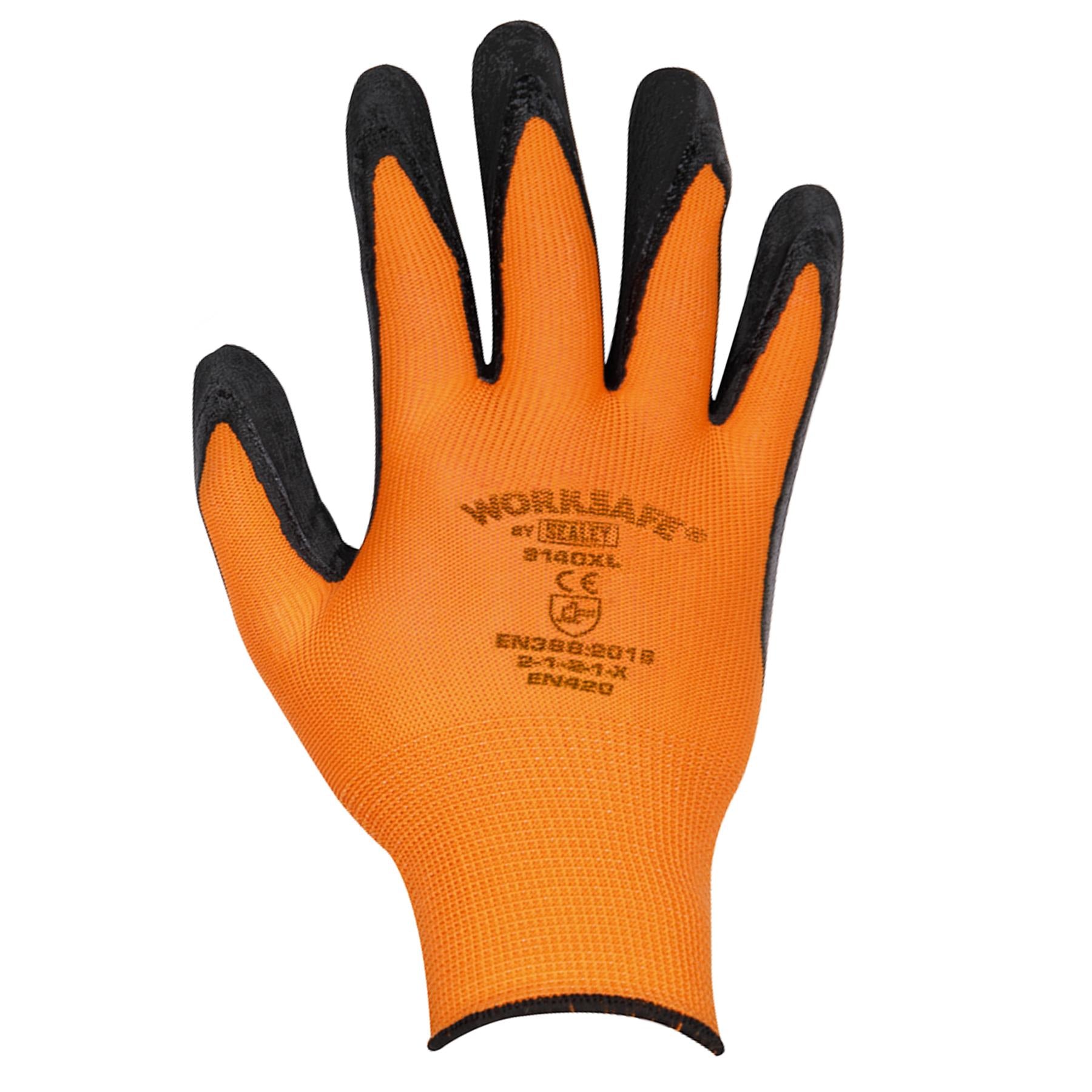 Sealey Foam Latex Gloves (Large) - Pack of 6 Pairs