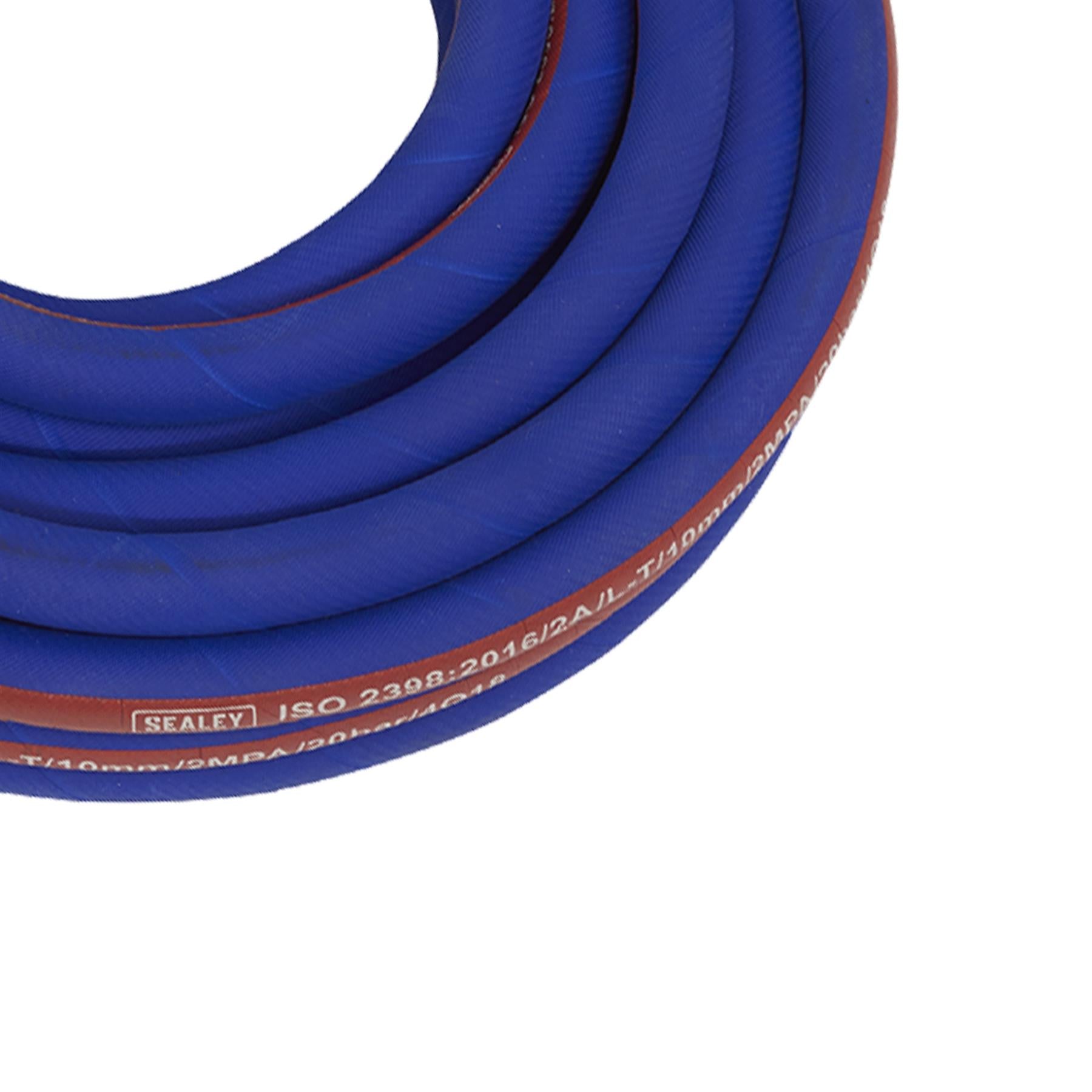 Sealey Air Compressor Hose 10m x Ø10mm with 1/4"BSP Unions Extra-Heavy-Duty