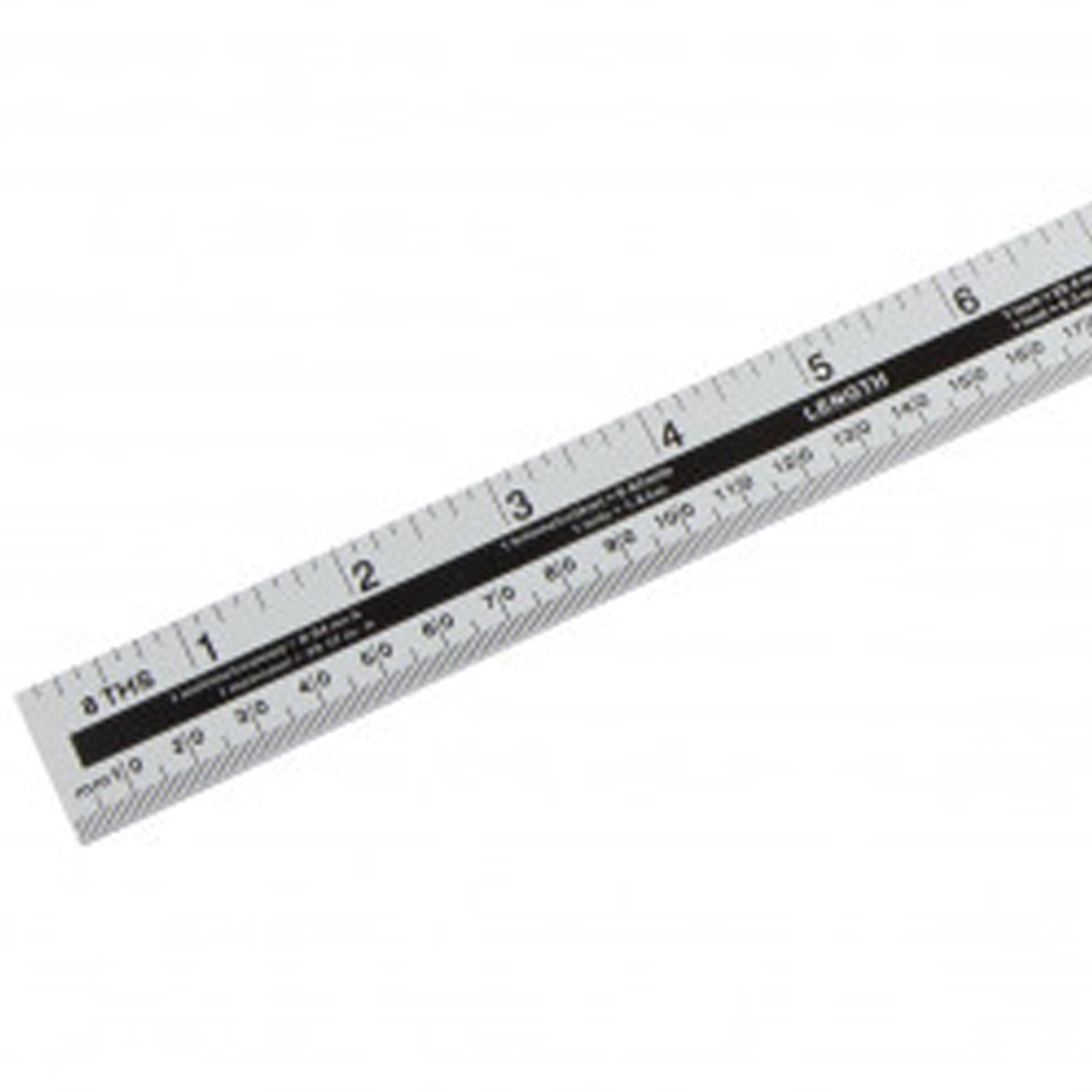 BlueSpot Aluminium Ruler Measure 24" Anodised Aluminium Light & Won't Rust