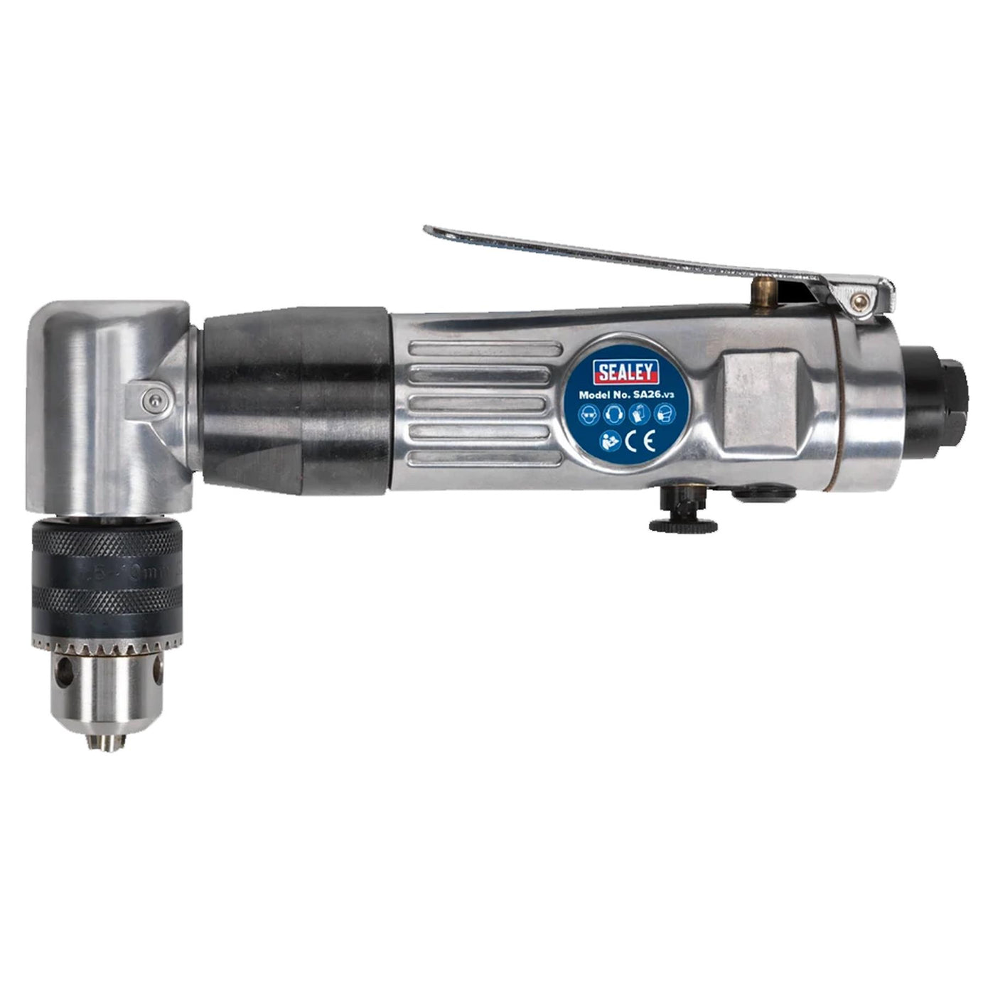 Sealey Air Angle Drill Ø10mm Reversible