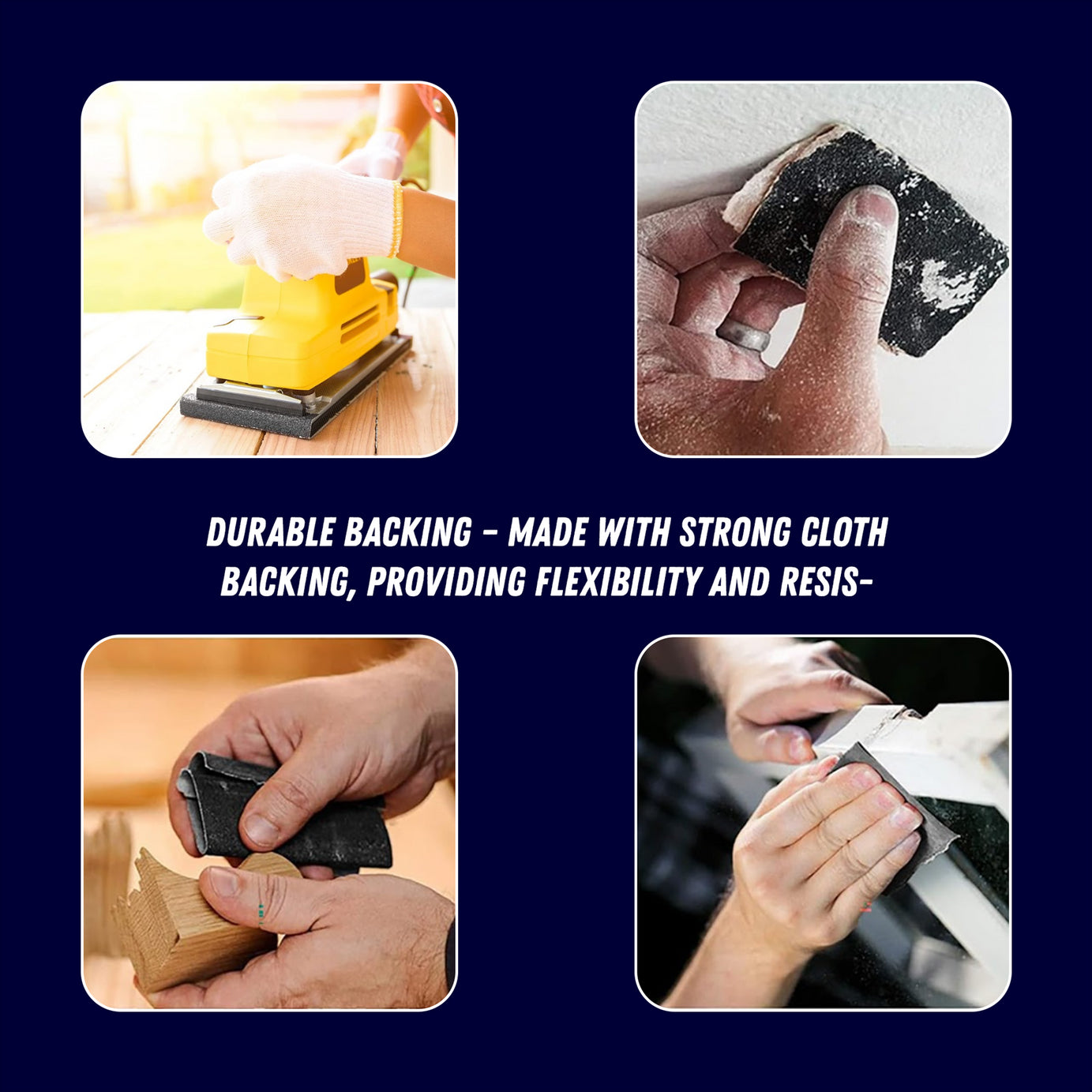 Emery Cloth Abrasive Sandpaper Sheets 230x280mm 60 100 150 Grit 10 Pack