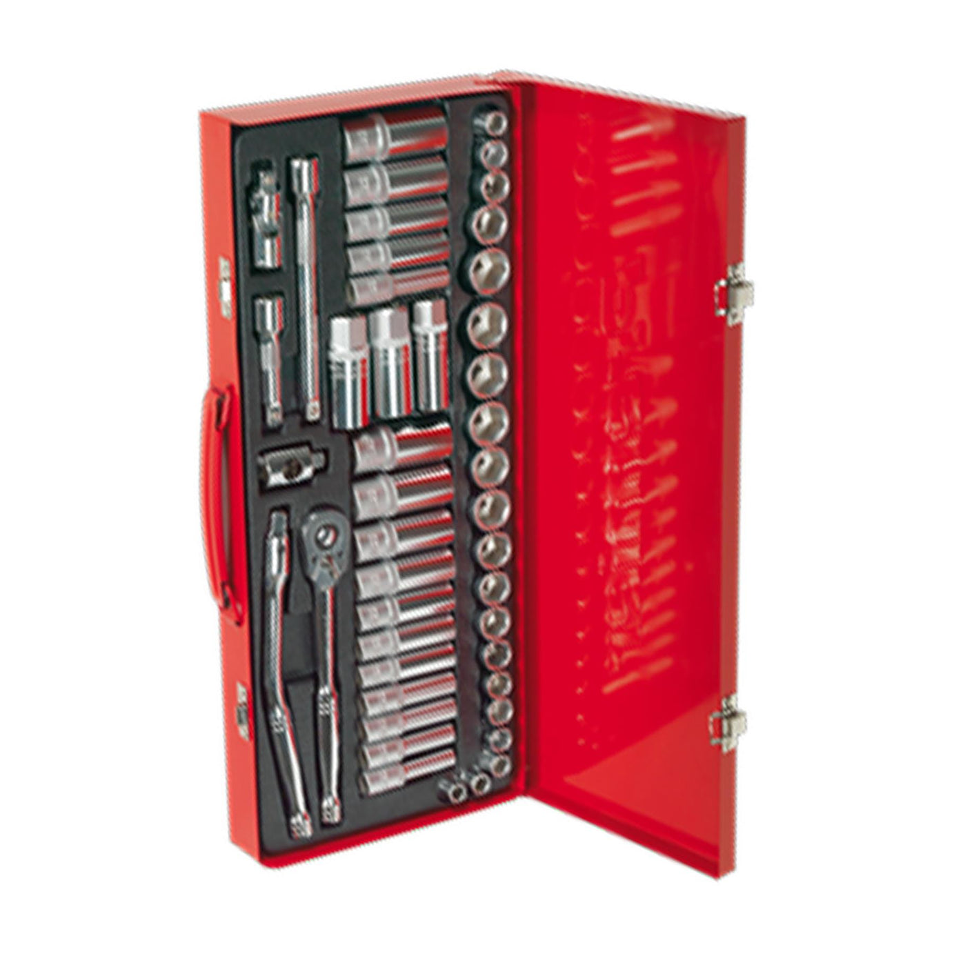 Sealey Socket Set 45pc 3/8"Sq Dr 6pt WallDrive - Metric/Imperial