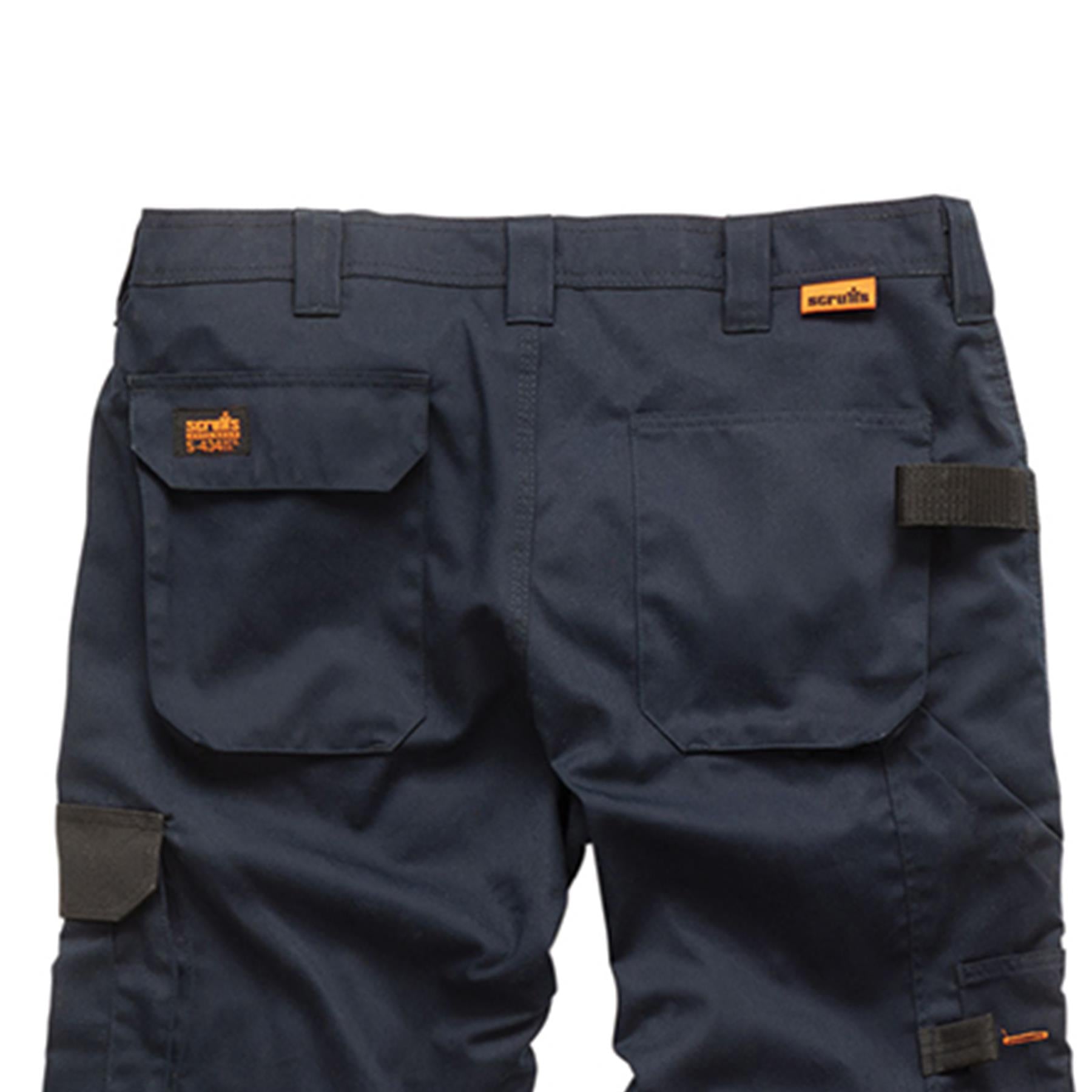 Scruffs Worker Trousers | Trade Hard Wearing Work Trousers NAVY (34R)