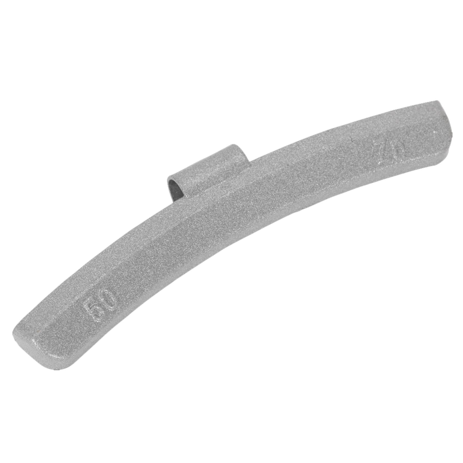 Wheel Weight 50g Hammer-On Plastic Coated Zinc for Alloy Wheels Pack of 50 Sealey