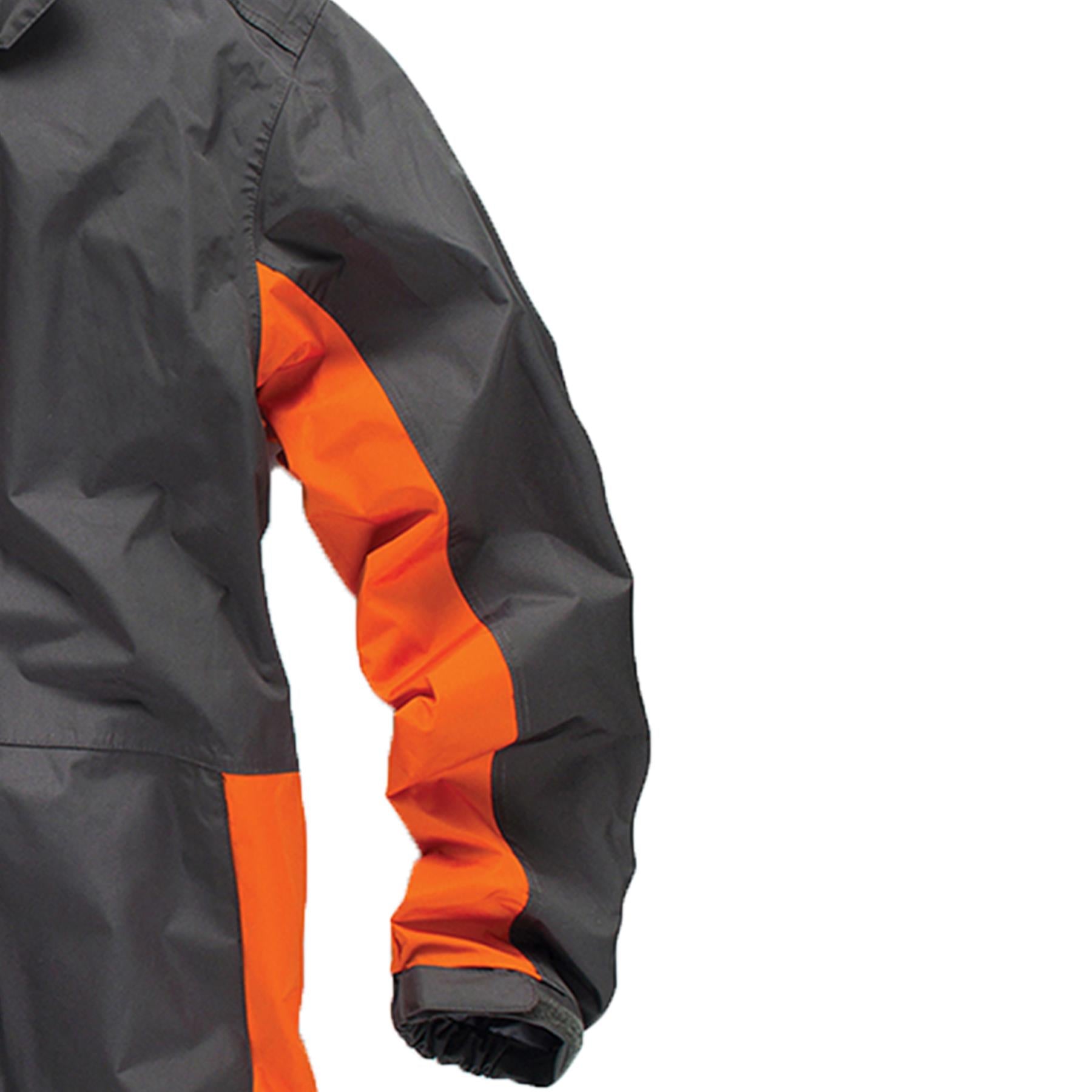 Worker Jacket All Weather Waterproof Jacket Hardwearing Nylon Fabric Charcoal M