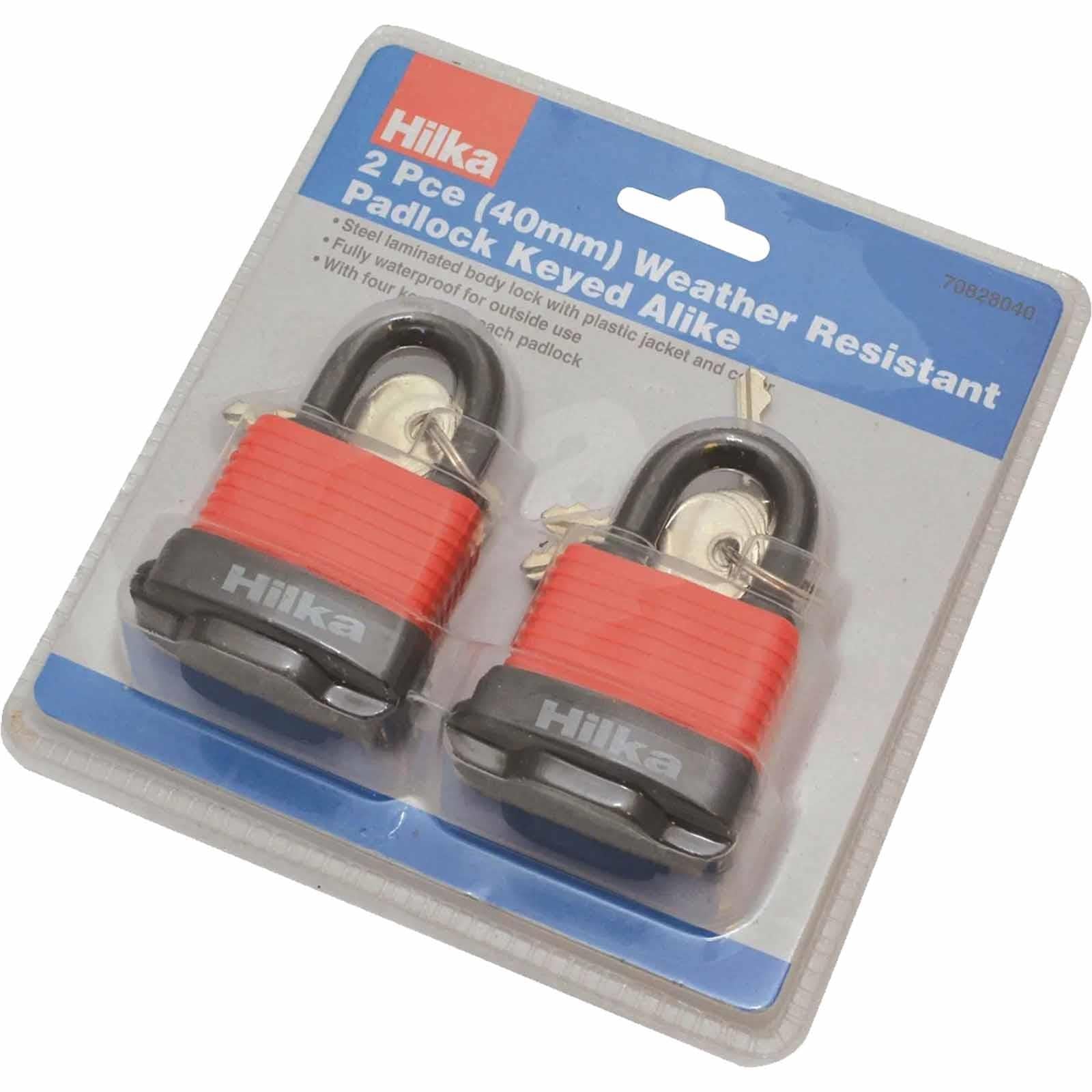 Weather Resistant Padlock Set