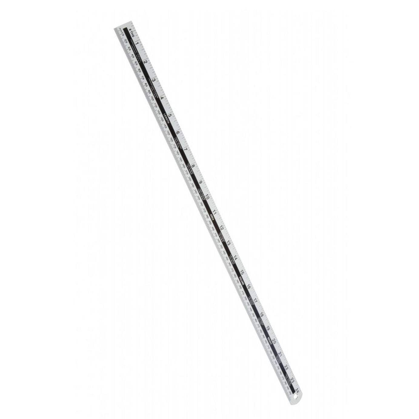 BlueSpot Aluminium Ruler Measure 24" Anodised Aluminium Light & Won't Rust