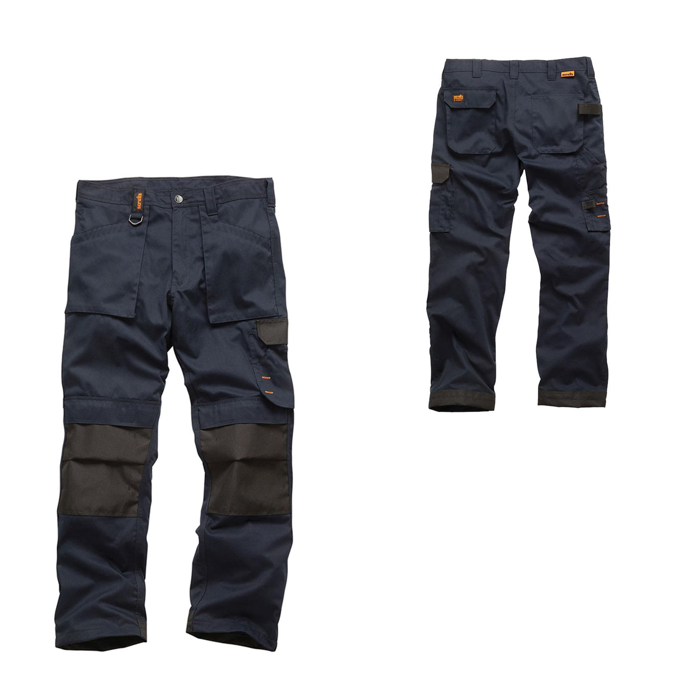 Scruffs Worker Trousers | Trade Hard Wearing Work Trousers NAVY (40R)