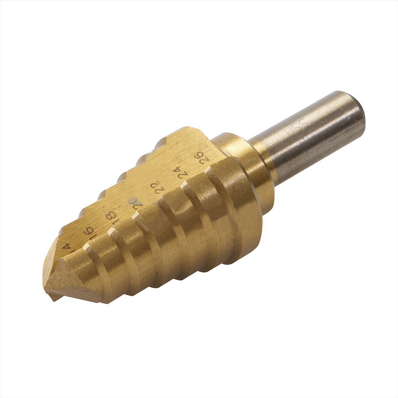 Titanium-Coated Hss Step Drill Bit 14mm - 26mm DIY Tools Produces Accurate Holes