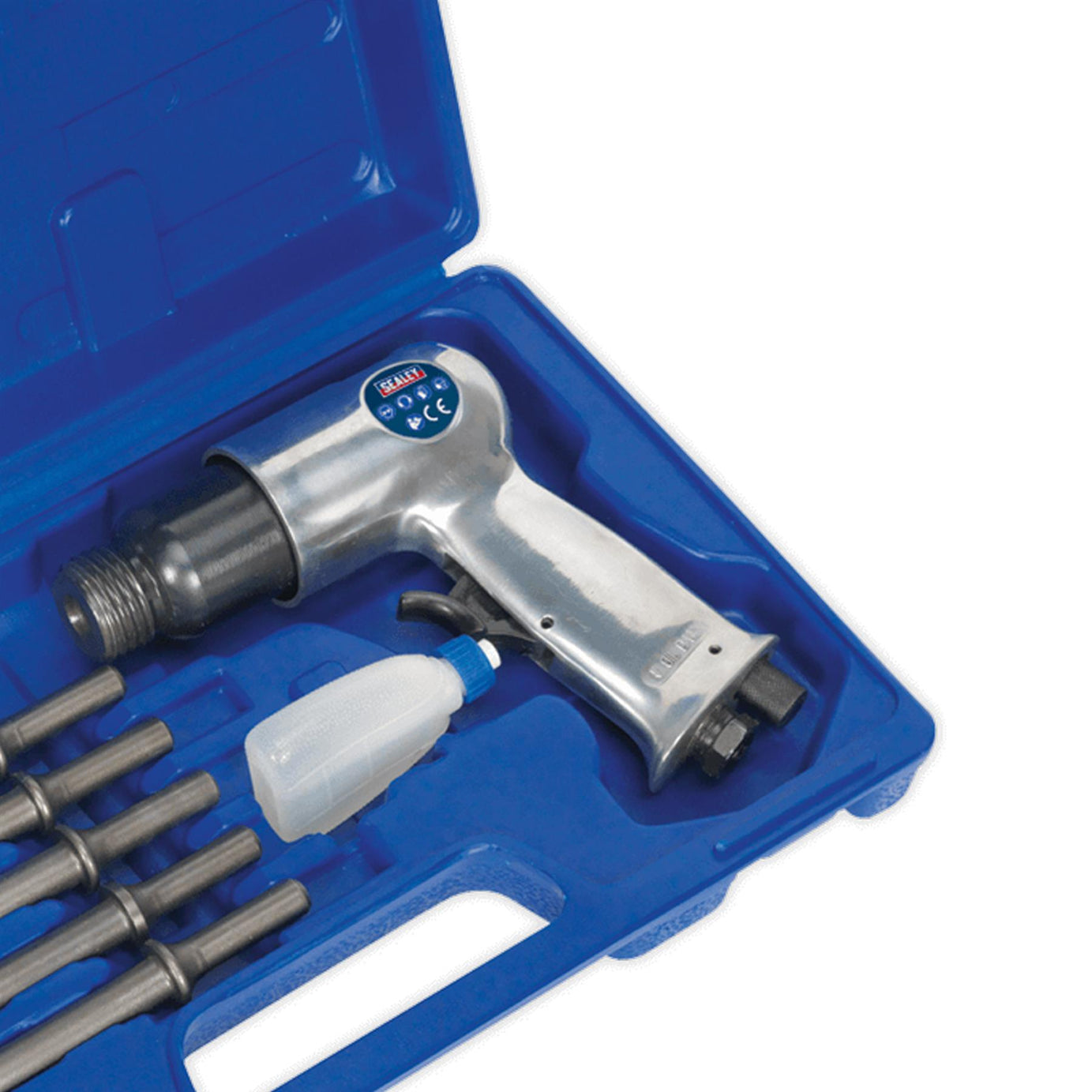 Sealey Air Hammer with Chisels Medium Stroke
