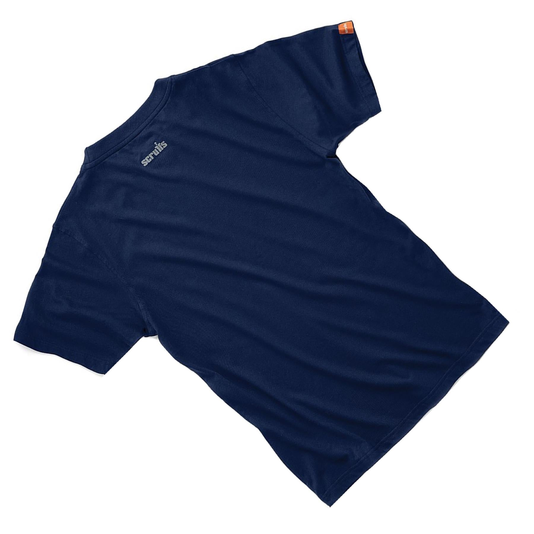 Scruffs Eco Worker T-Shirt Hardwearing Work Shirt Navy L