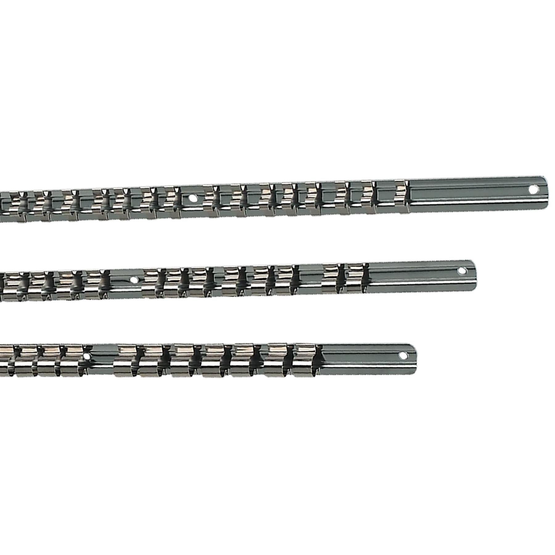 Sealey Socket Retaining Rail Set 3pc 1/4", 3/8" & 1/2"Sq Drive