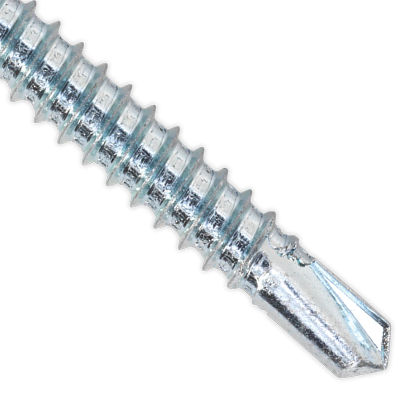 Sealey Self Drilling Screw 5.5 x 38mm Hex Head Zinc Pack of 100