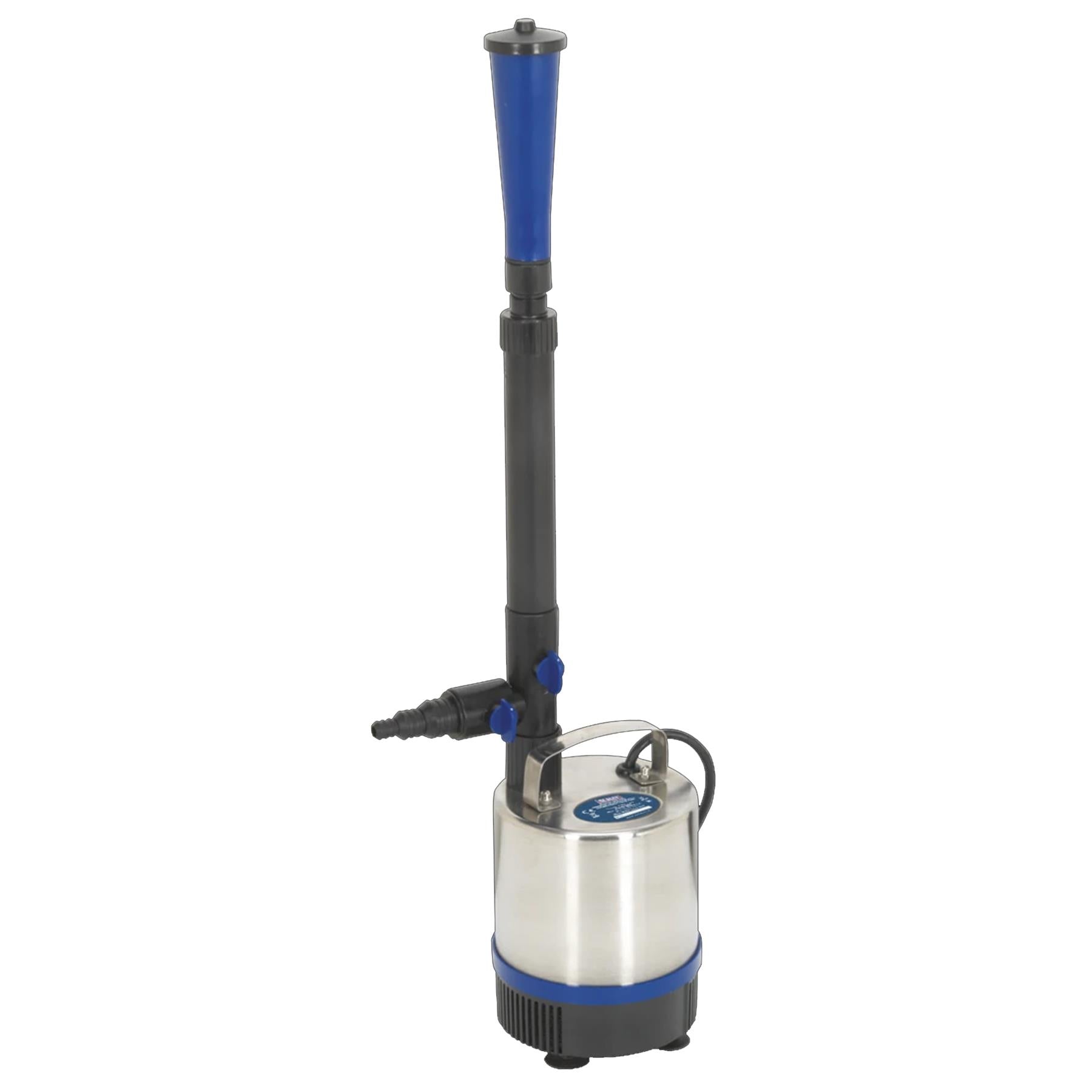 Submersible Pond Pump Stainless Steel 3600L/hr 230V Sealey