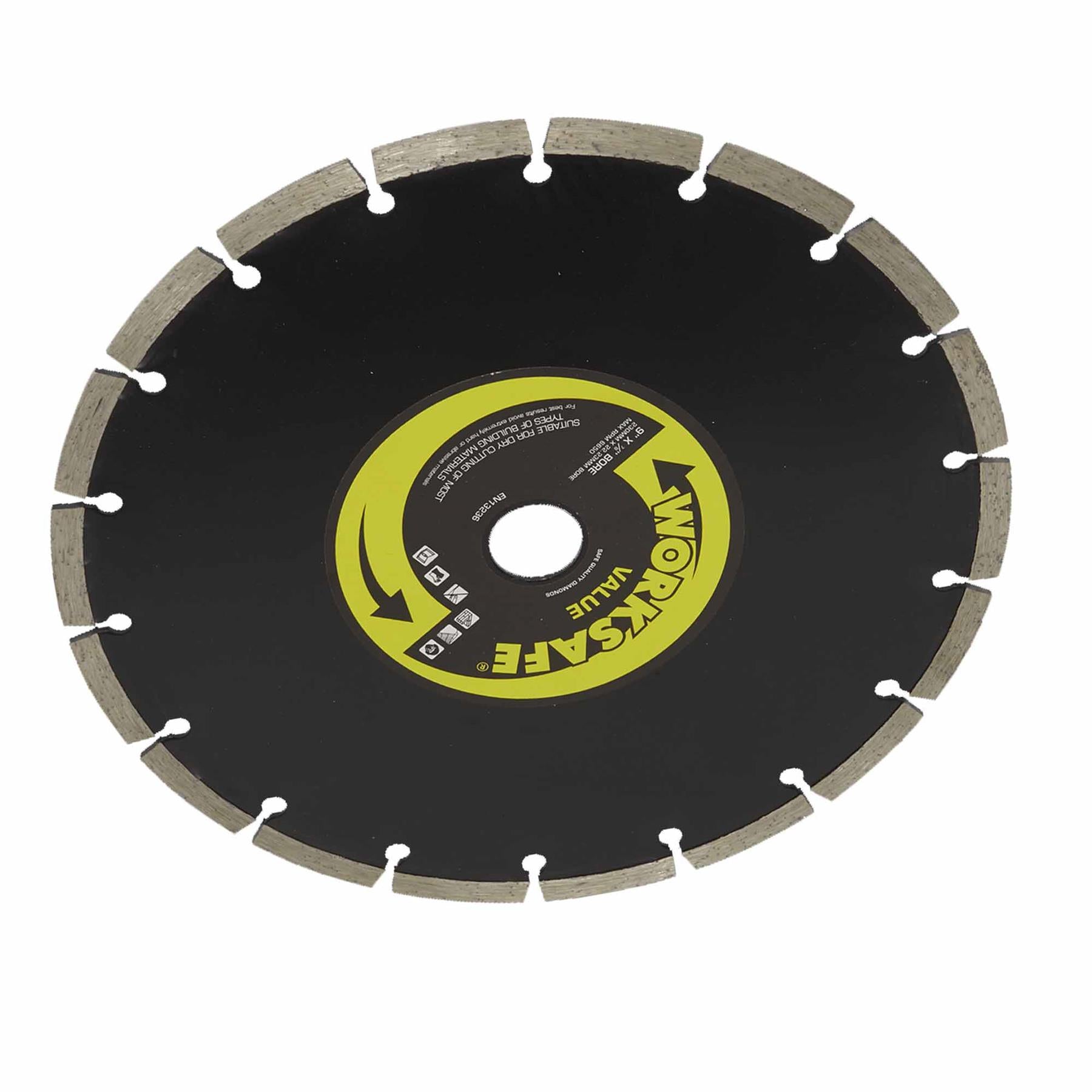 Sealey Value Diamond Blade 230 x 22mm Dry-Cutting - WDV230