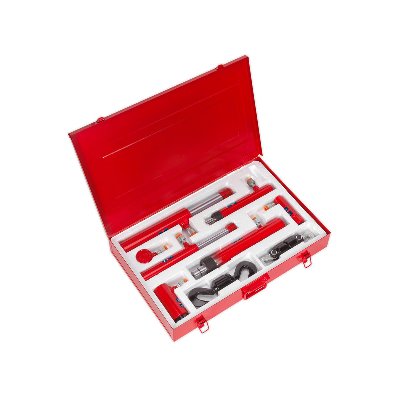 Sealey Specialist Push & Pull Ram Set Chromed Rams Steel Storage Case