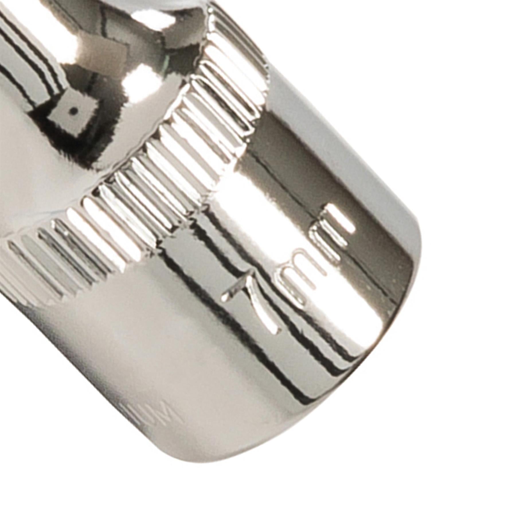 Socket 3/8" Drive Metric Hex Square 7mm Individual Hex Polished Crv Tool