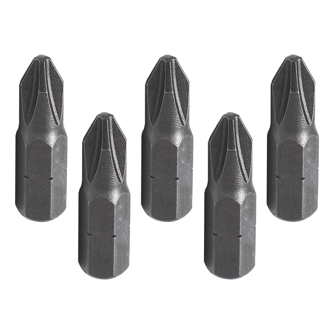 PH2 Phillips Screwdriver Bits CRV Chrome Vanadium Steel 1/4" Hex Drive 5Pcs