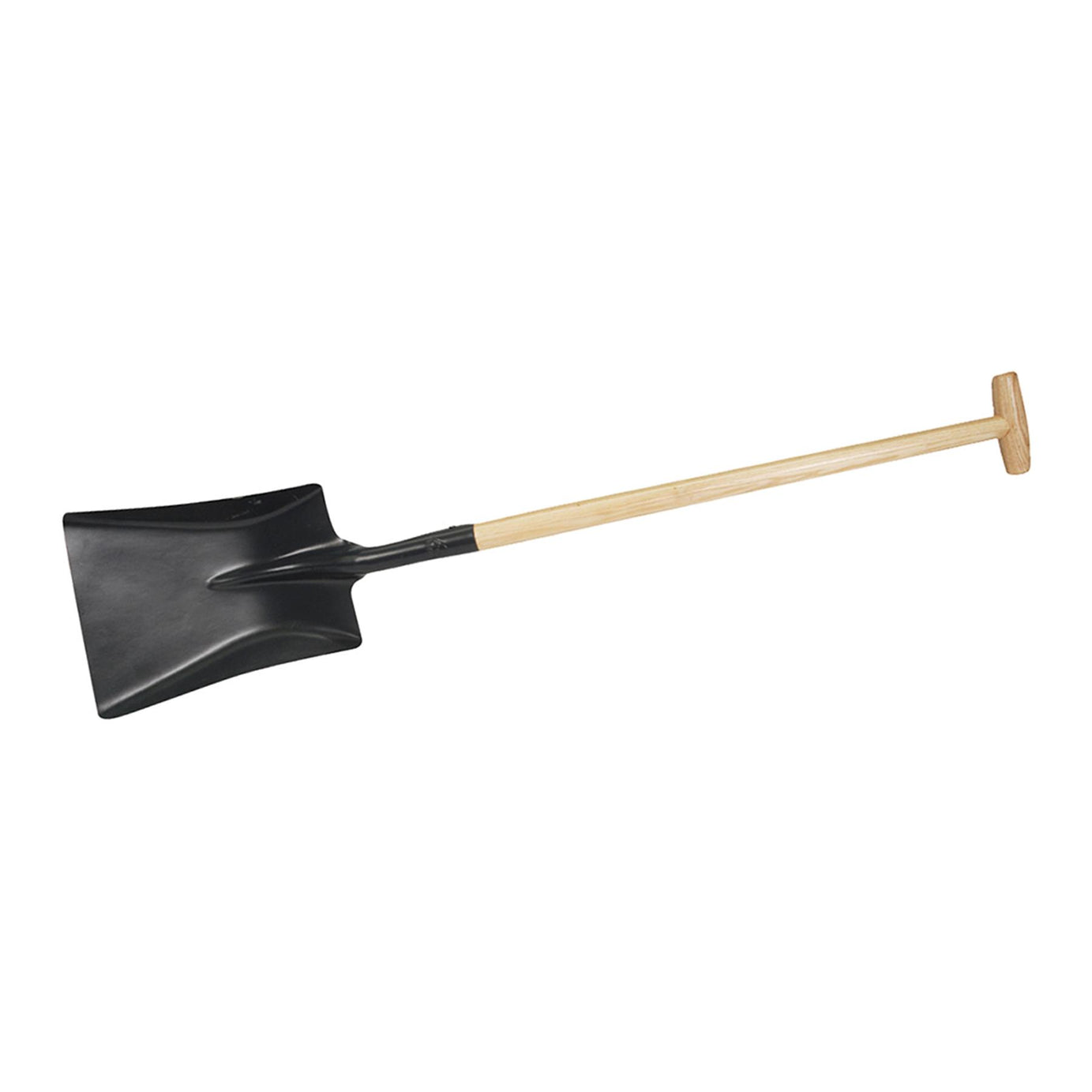 1100mm Square Mouth Shovel T Handle - Hardwood Shaft