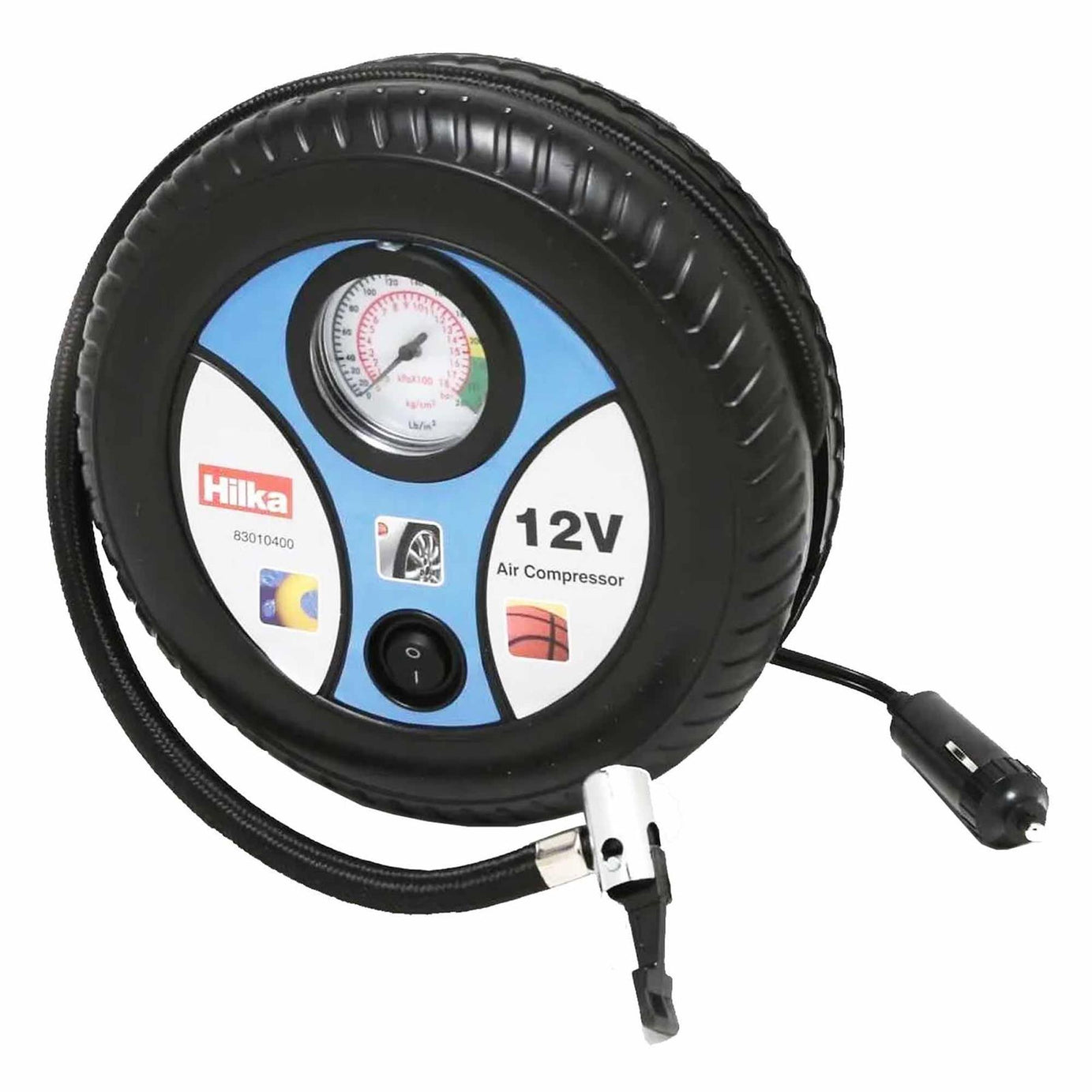 Portable 12V Car Air Compressor Quick Inflation