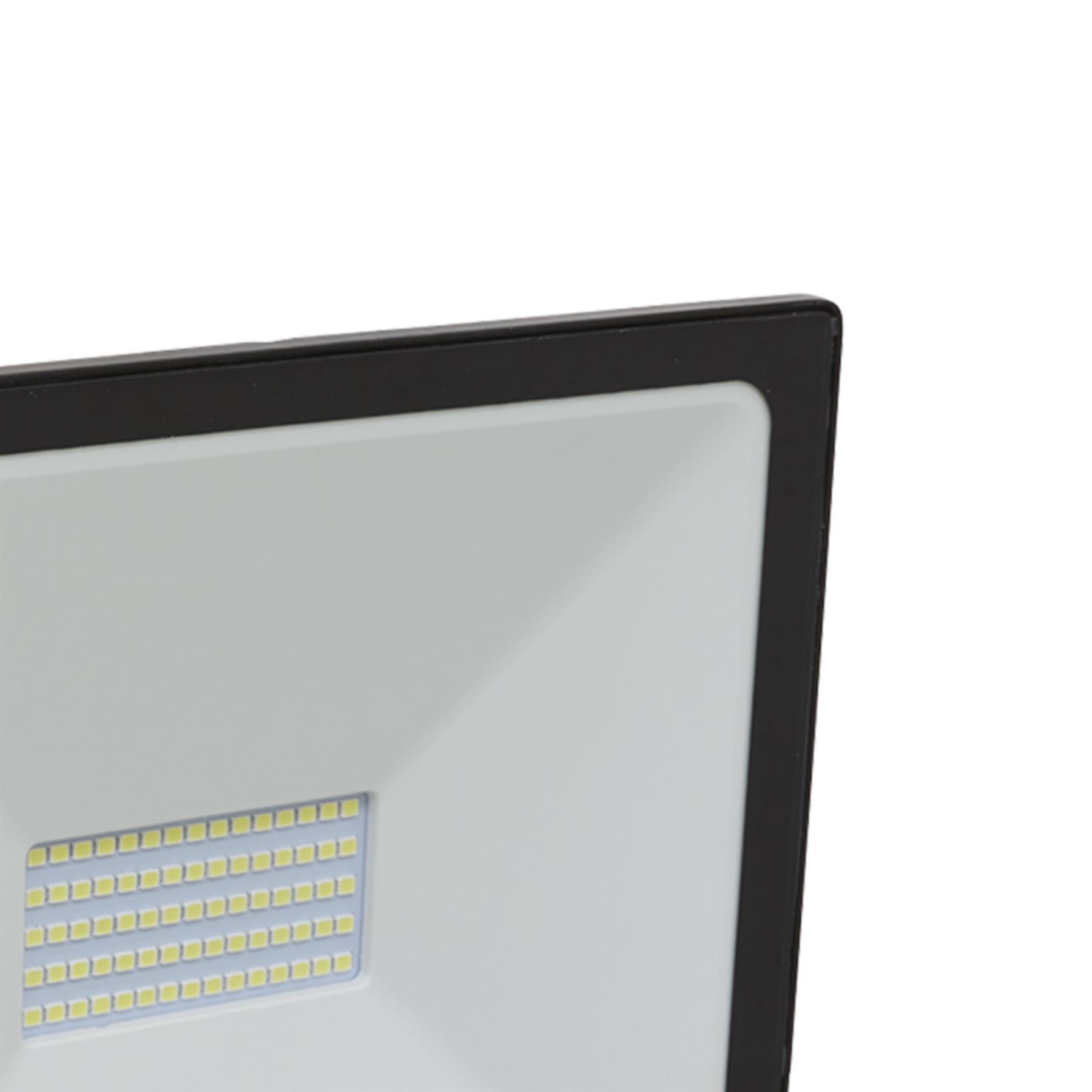 Sealey Extra Slim Floodlight with Wall Bracket 50W SMD LED 230V