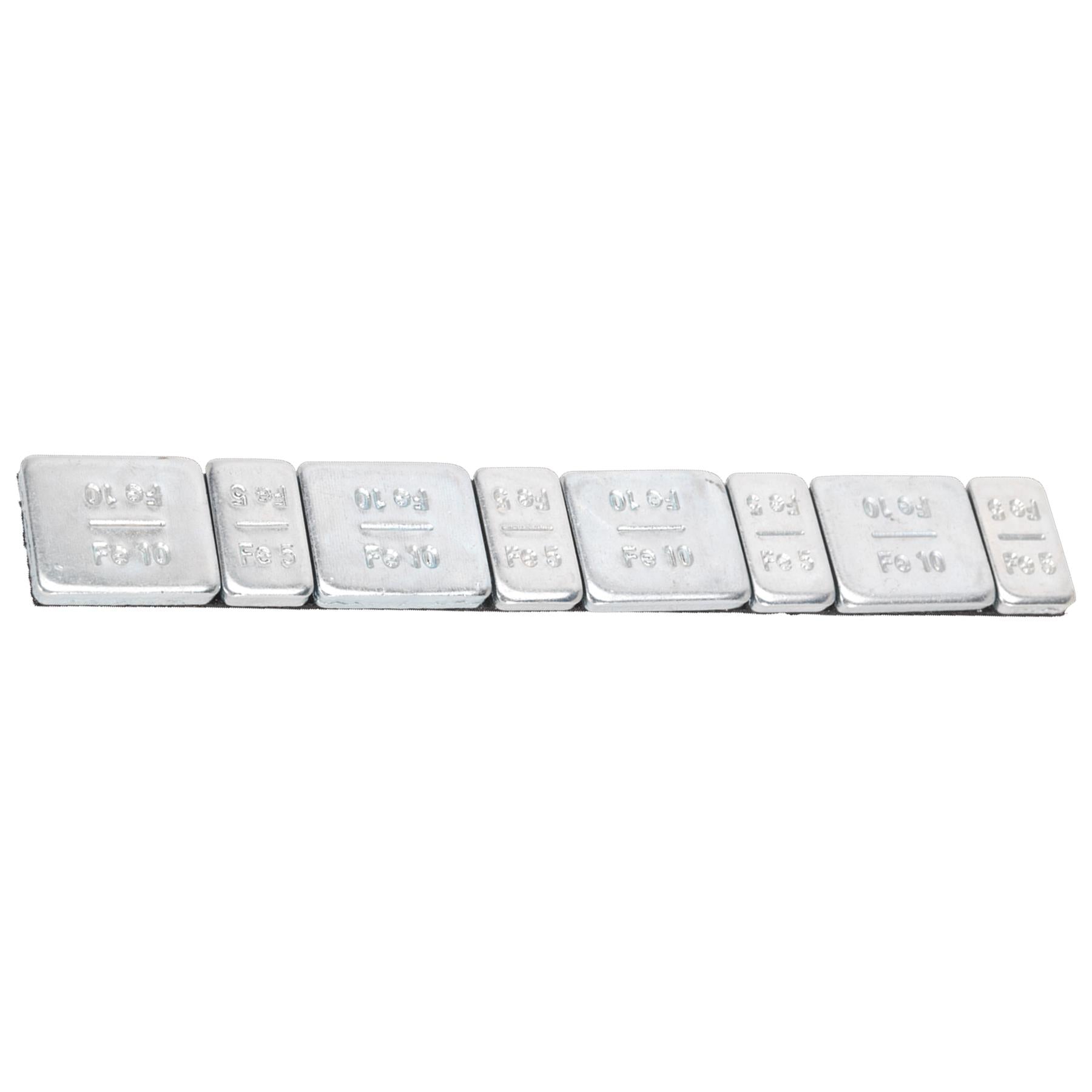 Wheel Weight 5 & 10g Adhesive Zinc Plated Steel Pk of 100x8 Sealey
