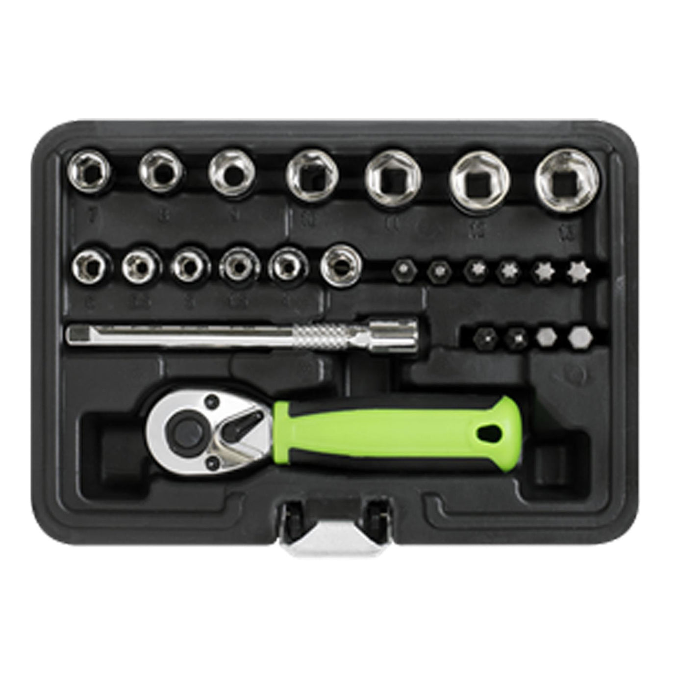Sealey Socket Set 25pc 1/4"Sq Drive - Metric