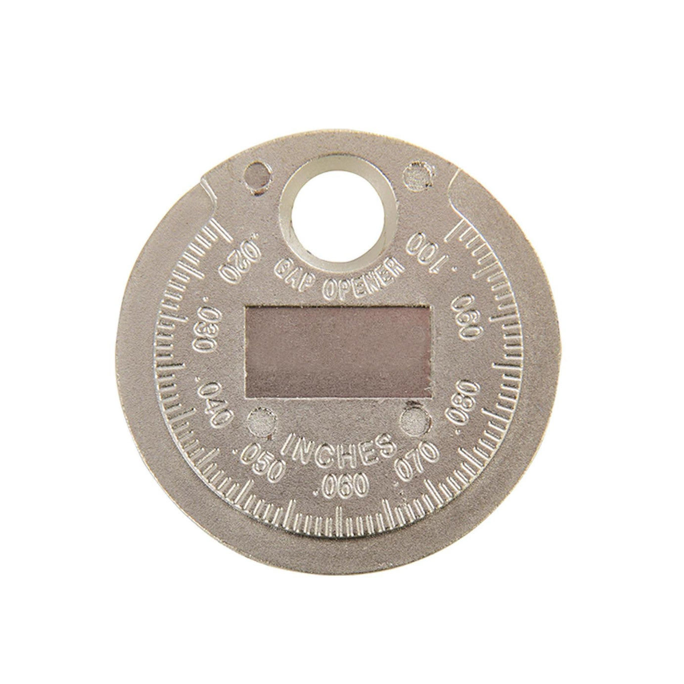 Spark Gap Plug Tool 0.5 - 2.55mm 0.02 - 0.1" Coin Type Tool With Flanged Hole