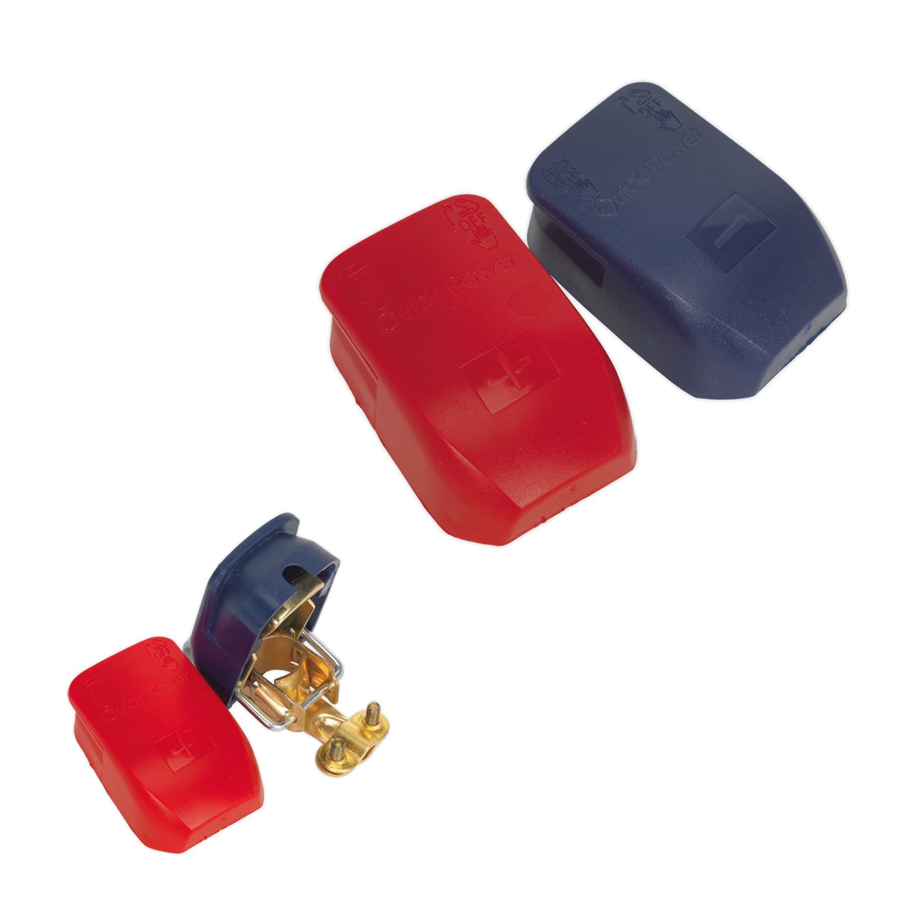 Sealey Quick Release Battery Clamps Positive-Negative Pair
