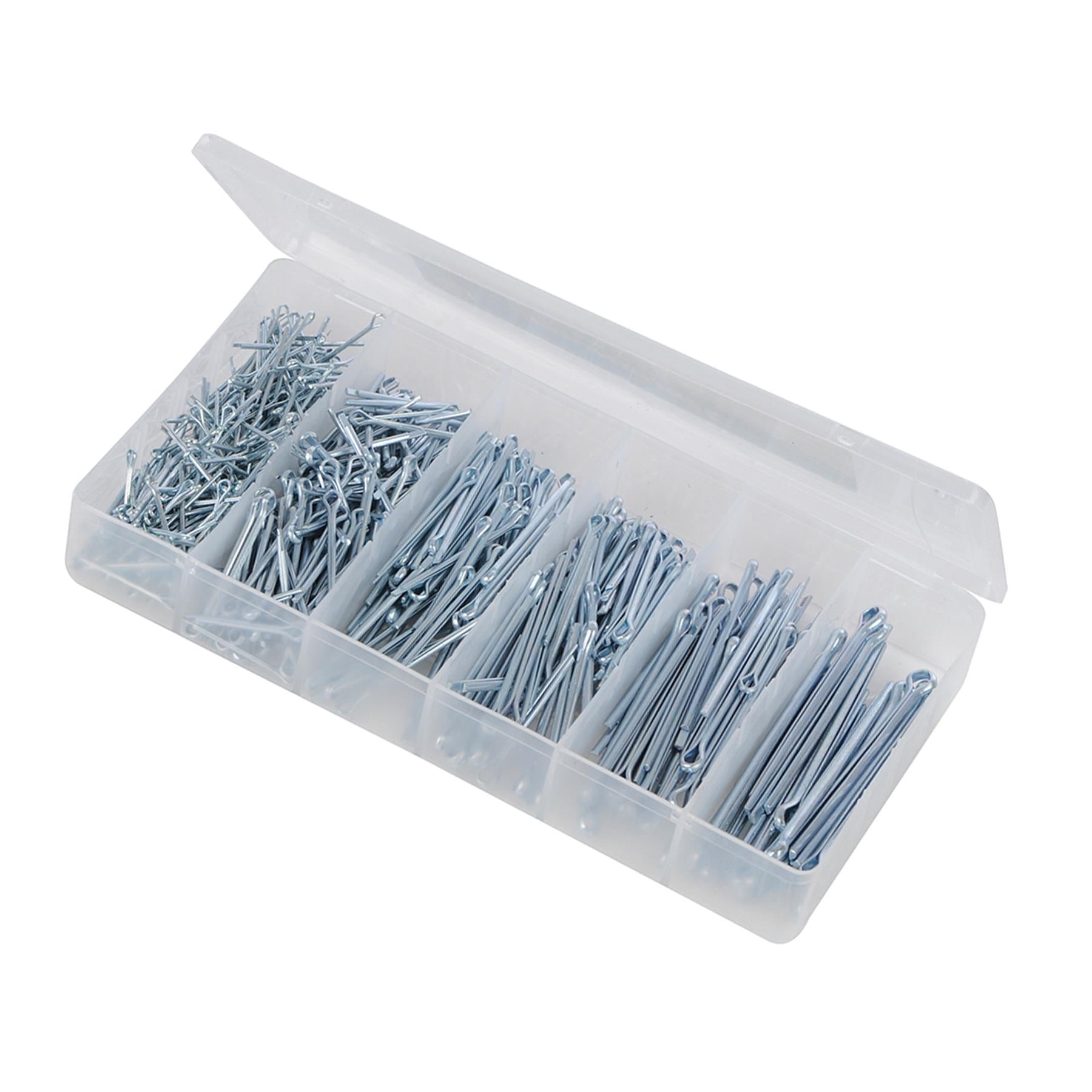 555Pce Split Pins Cotter Fixings Secure Assortment Box Corrosion Resistance